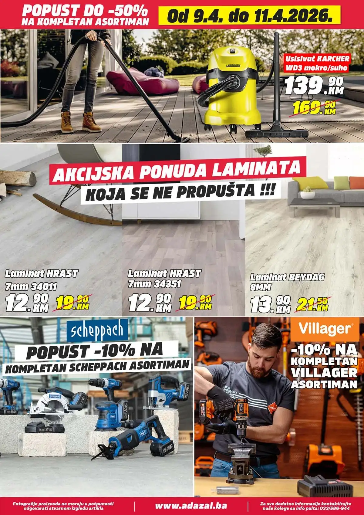 Adazal akcija do 50 posto katalog strana 3 Adazal sniženja do 50 posto katalog april 2026 strana 3