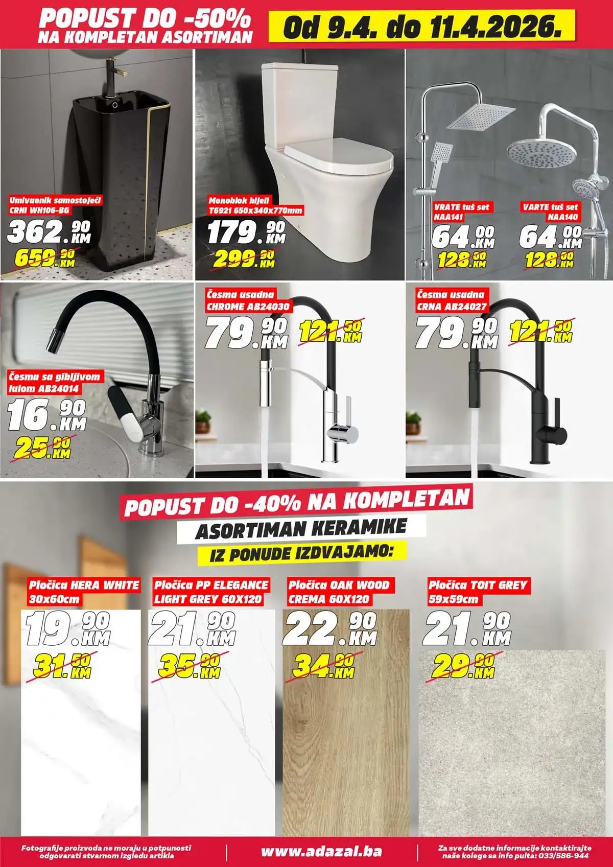 Adazal akcija do 50 posto katalog strana 7 Adazal sniženja do 50 posto katalog april 2026 strana 7