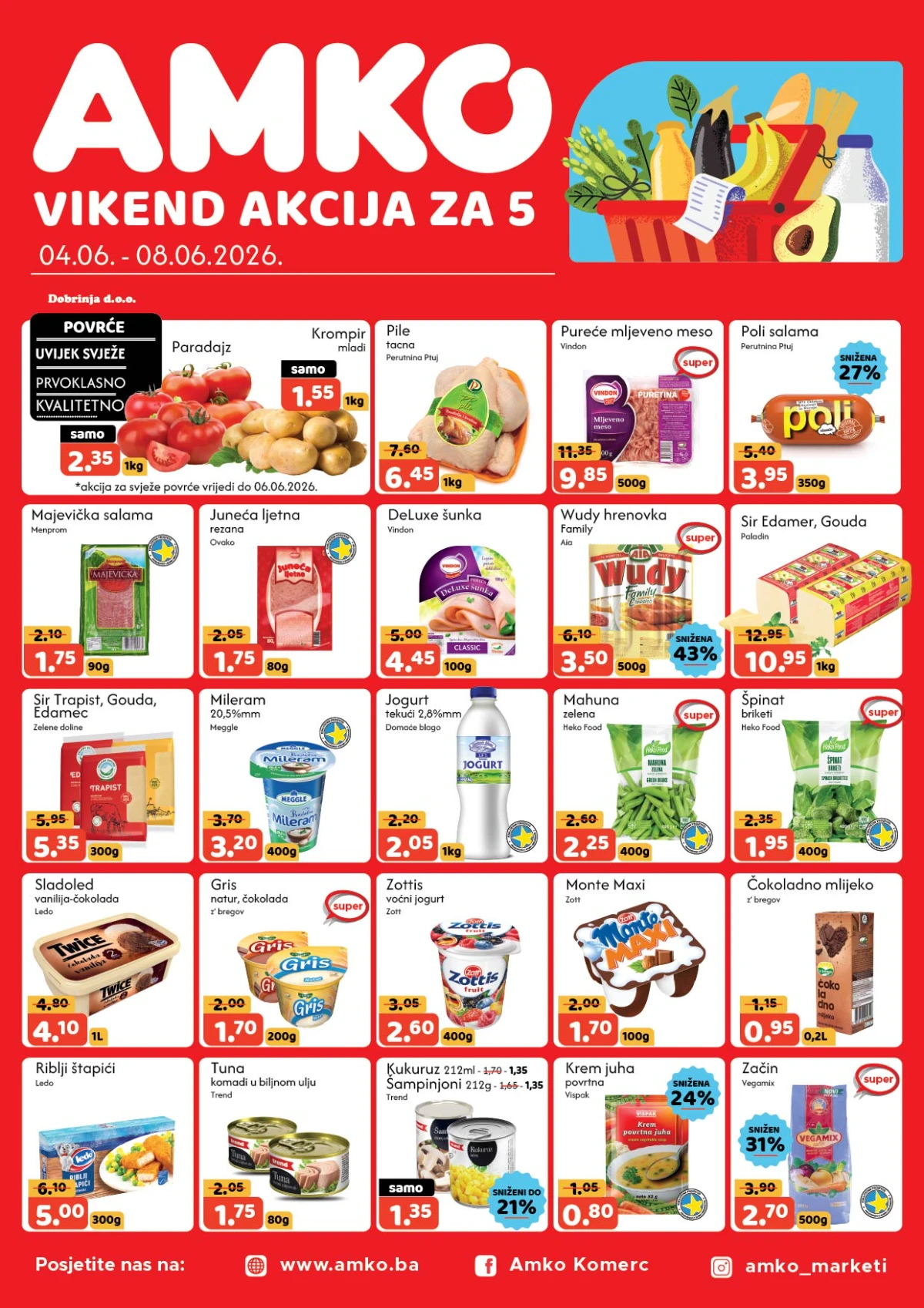 AMKO vikend akcija do 58% popusta od 04.06. do 08.06.2026