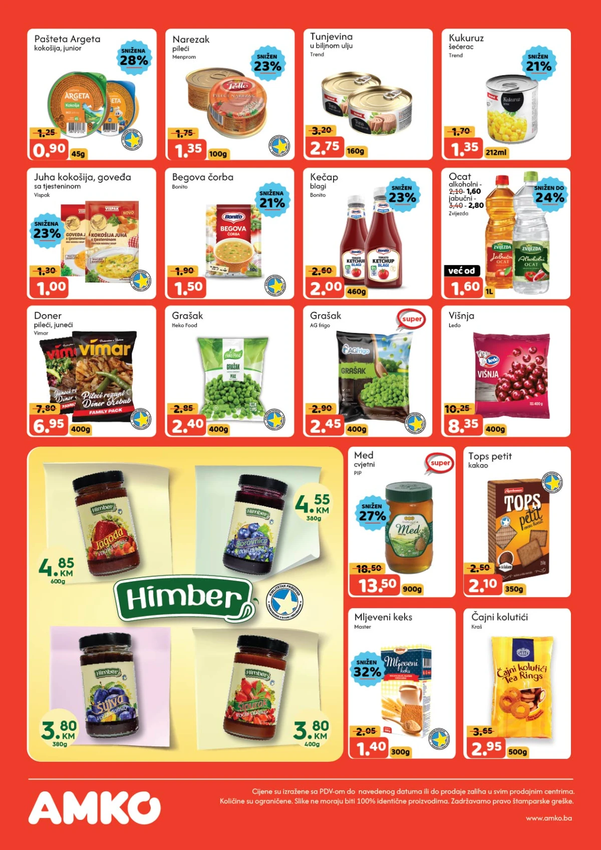 AMKO katalog – paštete grašak kečap i med na akciji