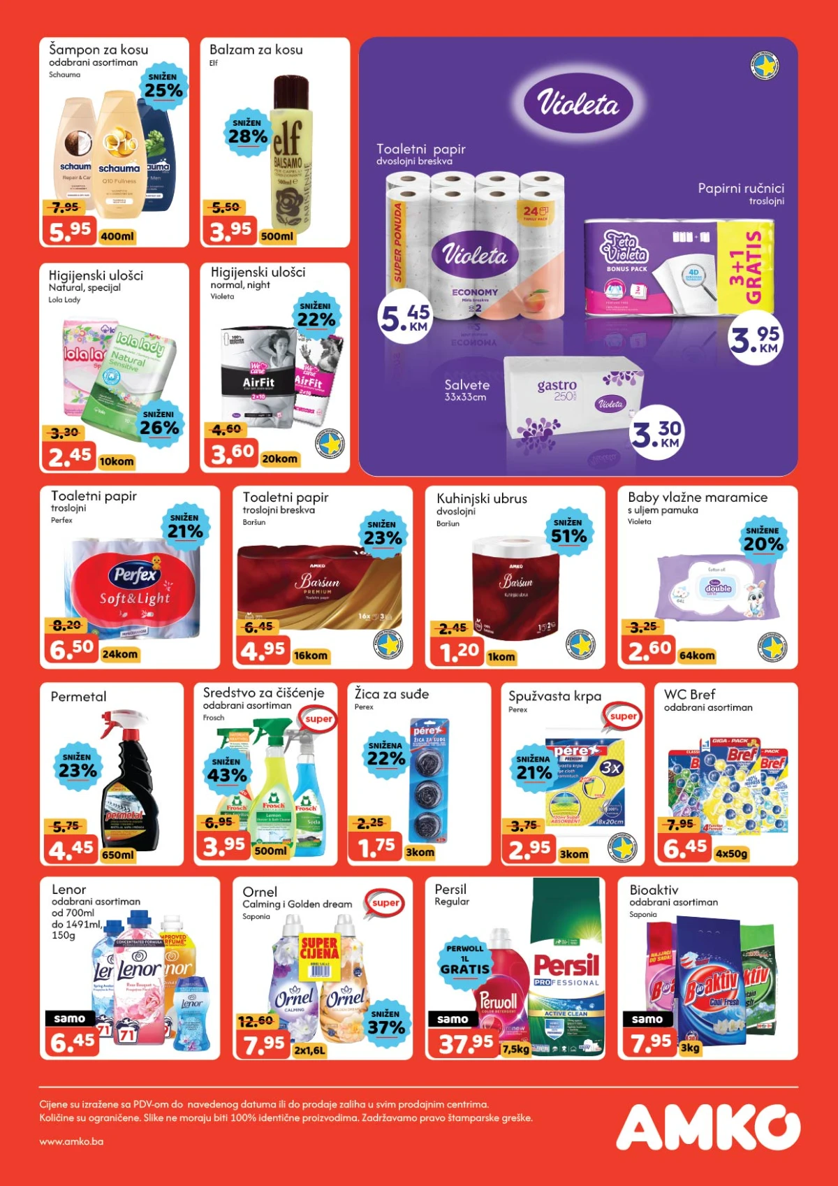 AMKO katalog akcija – Violeta Persil i sredstva za čišćenje