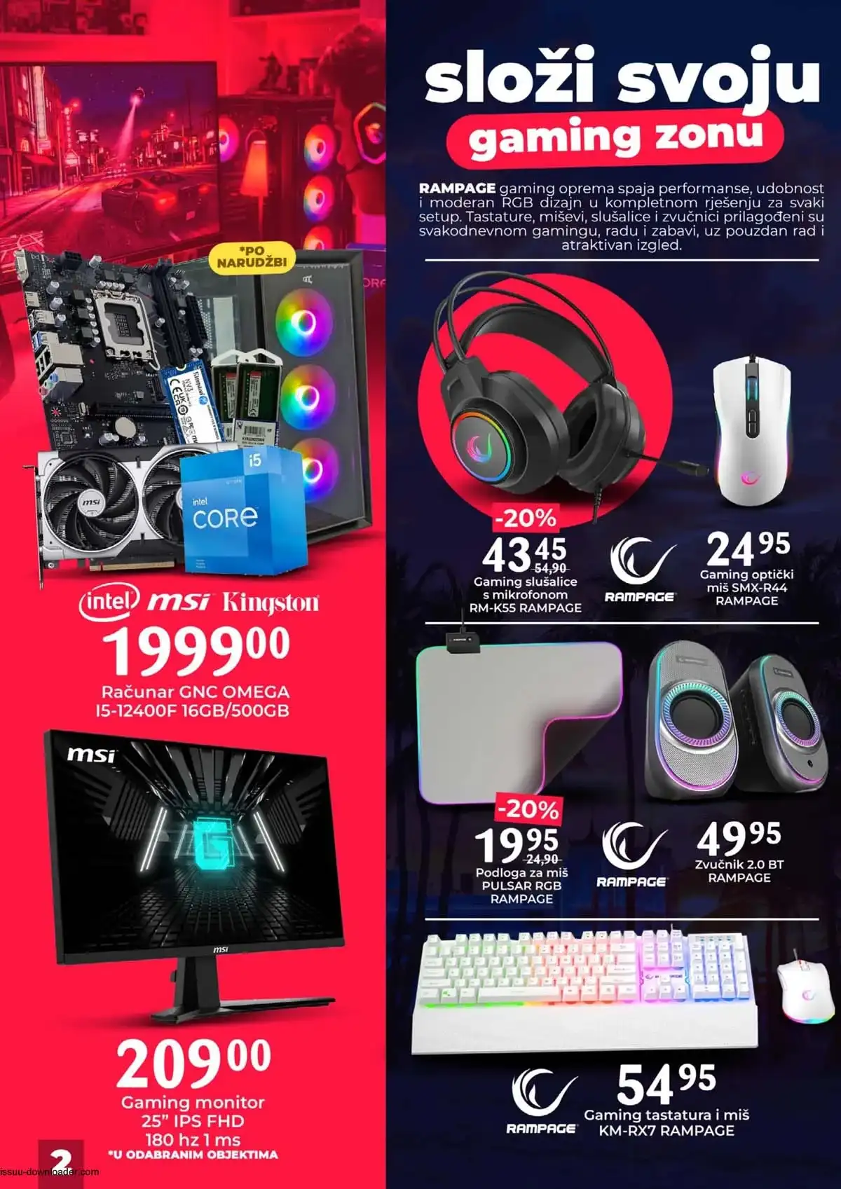 Bingo GAME ZONE sniženja kontroleri slušalice gaming dodatna oprema katalog akcija do 27.04.2026 strana 2