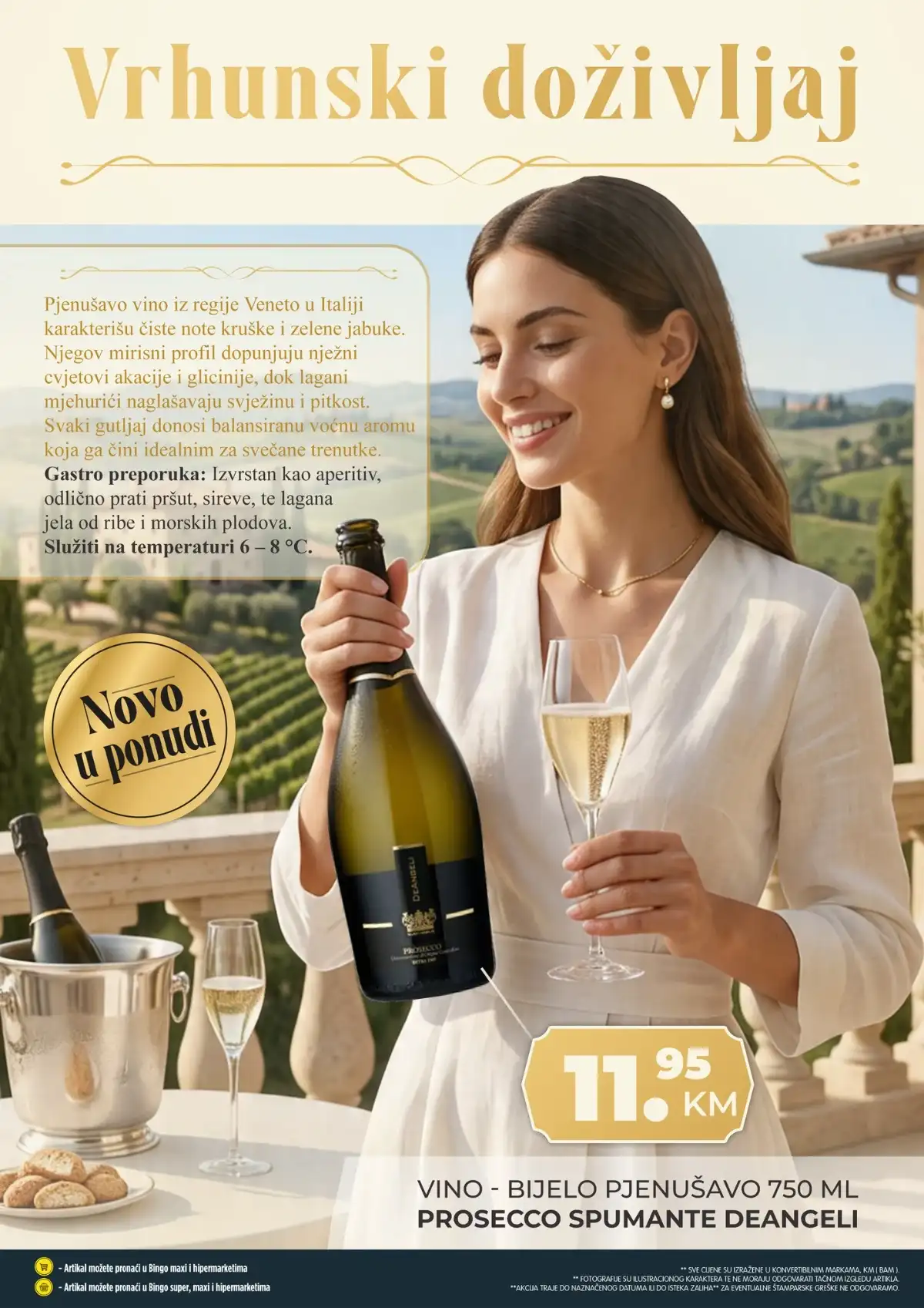 Bingo Prosecco Spumante Deangeli pjenušavo vino 11.95 KM katalog strana 6