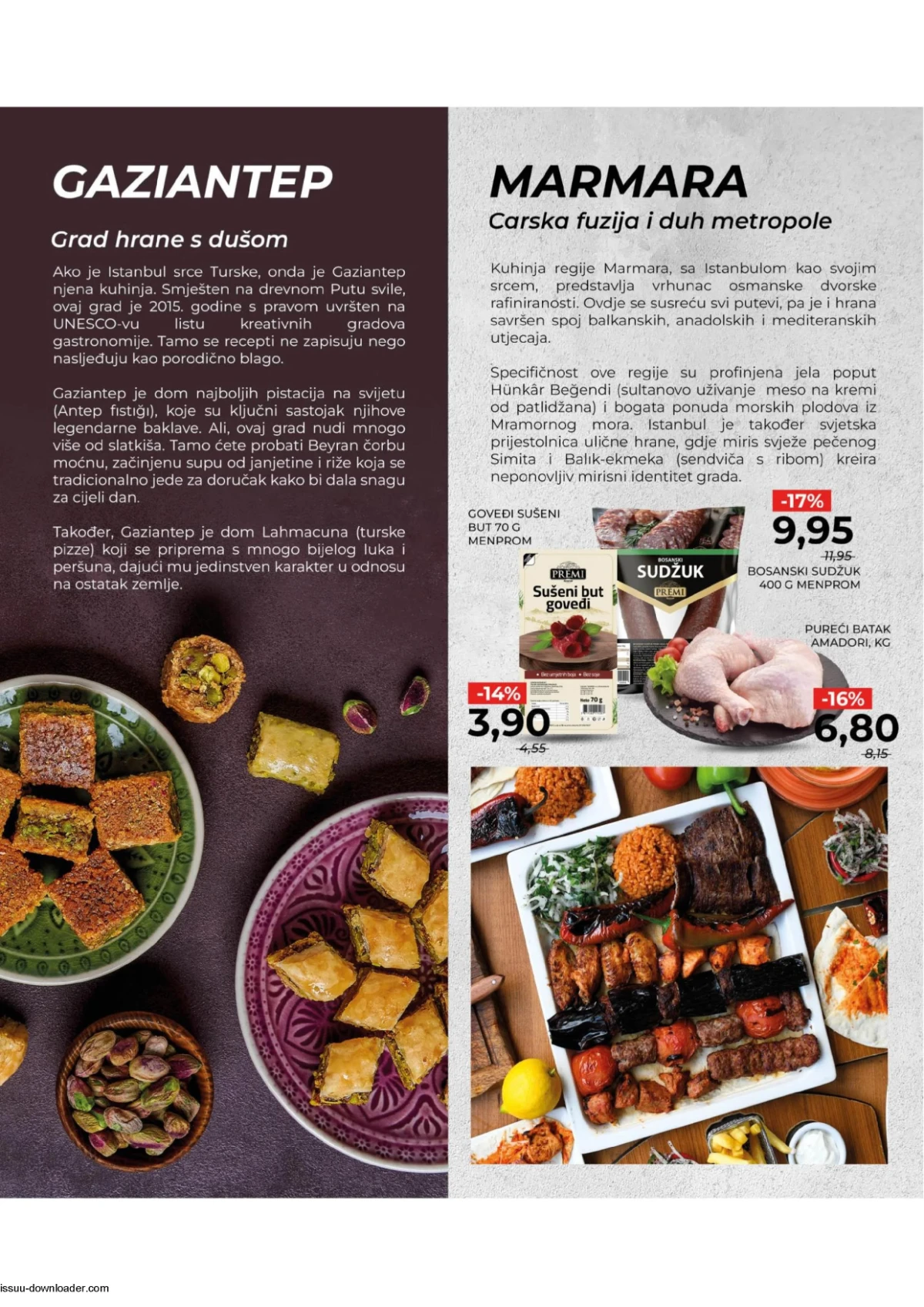 Bingo Magazin Plus katalog maj i jun 2026 Gaziantep baklava, sudžuk i mesni specijaliteti strana 10