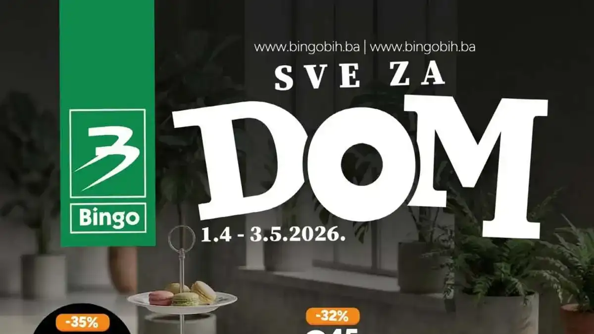 Bingo sniženja do 50% Sve za dom katalog akcija do 03.05.2026