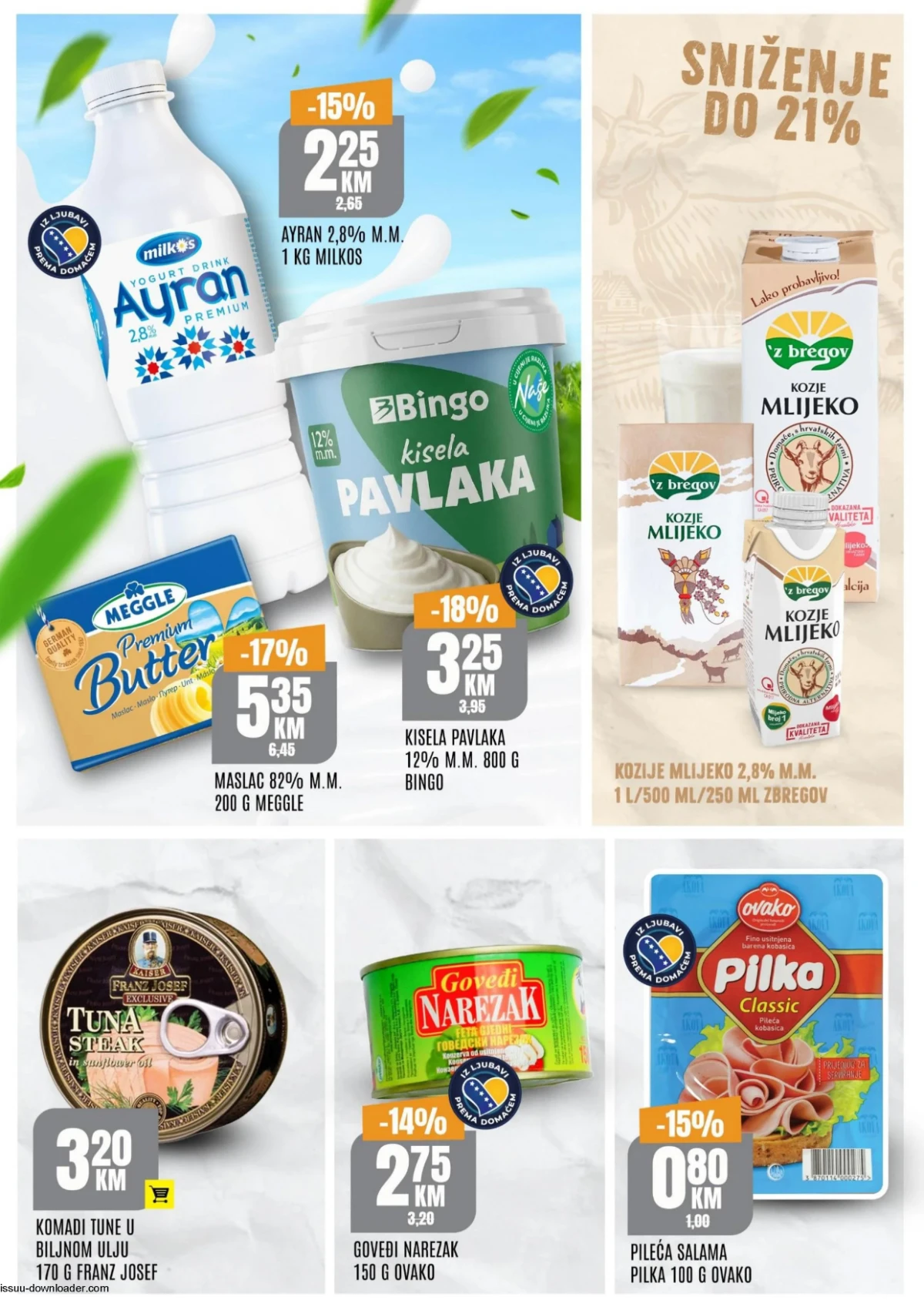 Bingo vikend katalog 14-17.05.2026 – mliječni proizvodi i delikates ponuda Bingo vikend akcija 14-17.05.2026 – ayran, kisela pavlaka, maslac i delikates proizvodi po sniženim cijenama strana 3