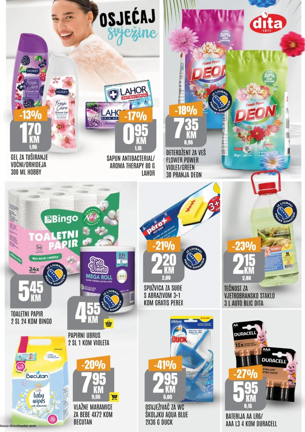 Bingo vikend katalog 14-17.05.2026 – higijena i proizvodi za domaćinstvo Bingo vikend akcija 14-17.05.2026 – deterdženti, baterije i higijenski proizvodi na sniženju strana 6