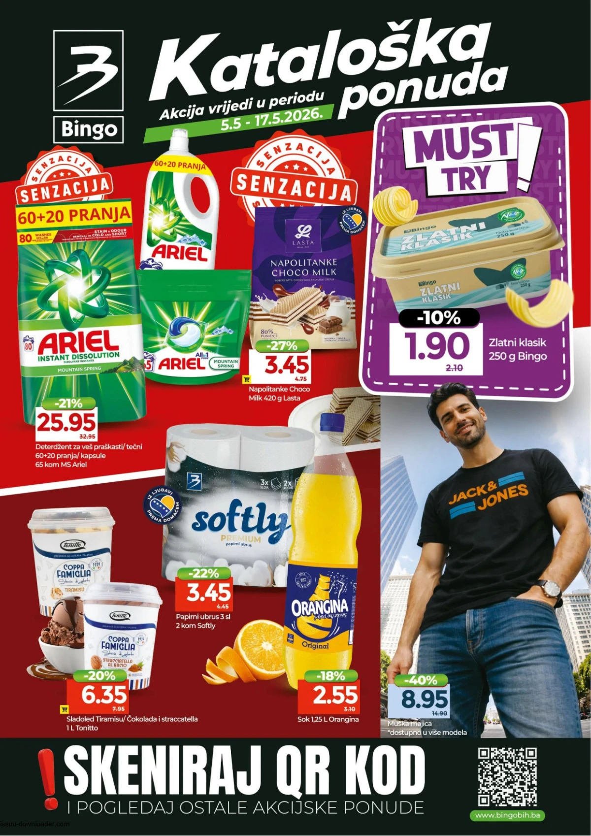 Bingo katalog maj 2026 sniženja do 48 posto prehrana meso i kućanstvo