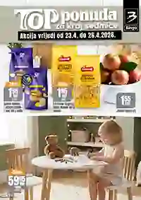 Bingo vikend akcija do 50% katalog prehrana piće kućne potrepštine BiH do 26.04.2026