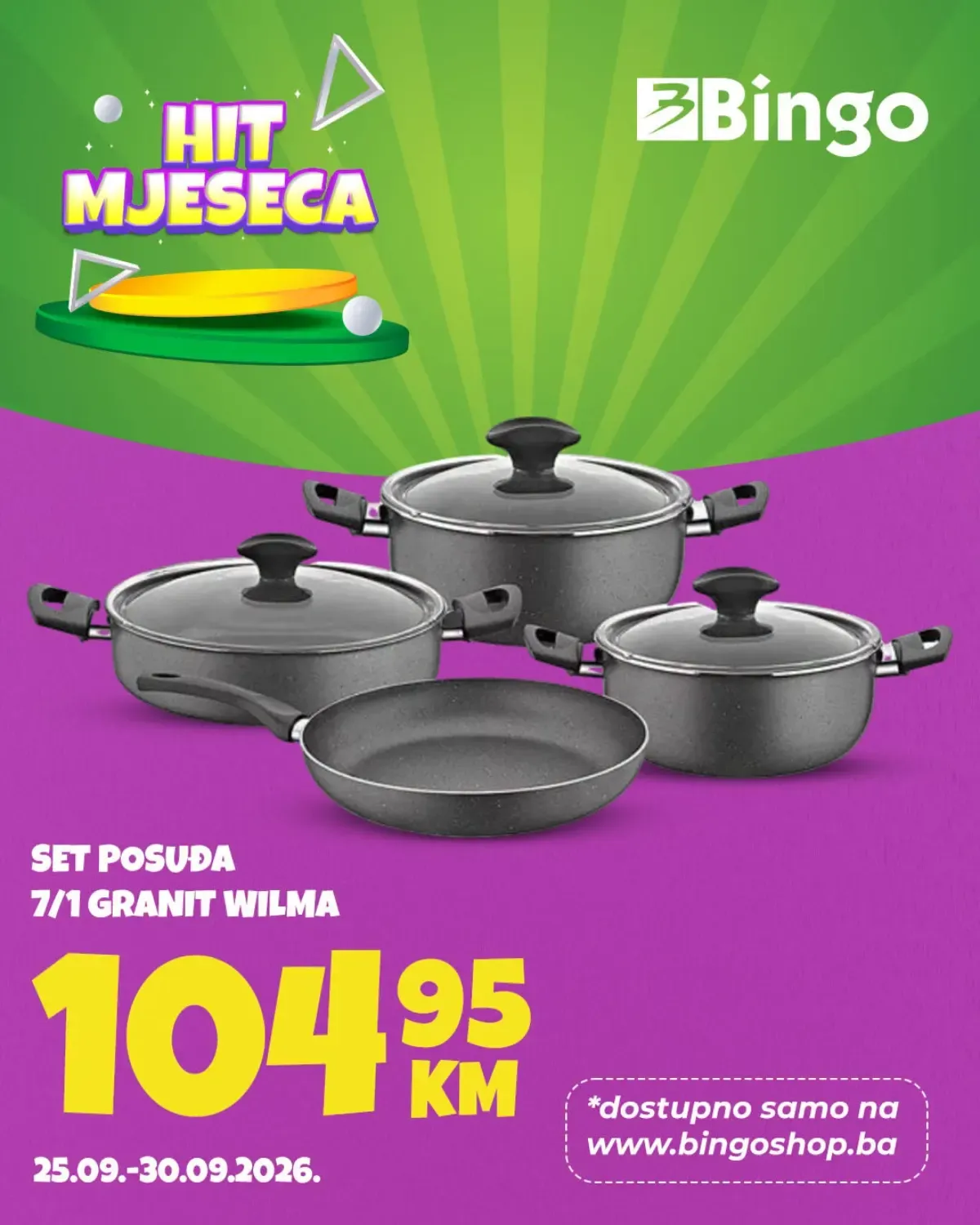 Bingo HIT MJESECA do 30.09.2026. – izdvojeni proizvodi mjeseca po posebnim akcijskim cijenama