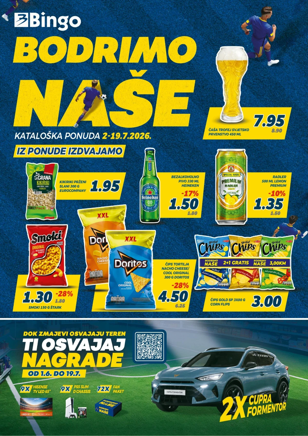 Bingo katalog donosi sniženja do 54% i akciju Bodrimo naše od 02.07. do 19.07.2026.