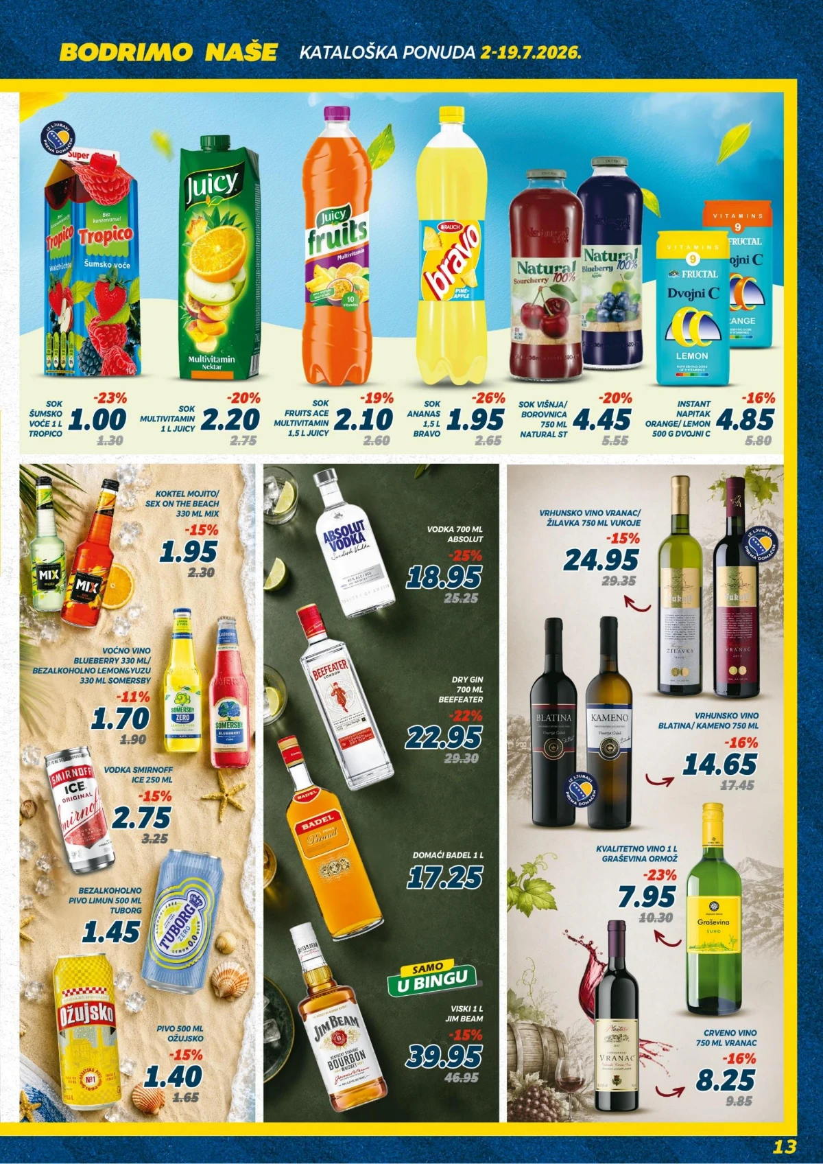 Bingo katalog sokovi, vina i alkoholna pića