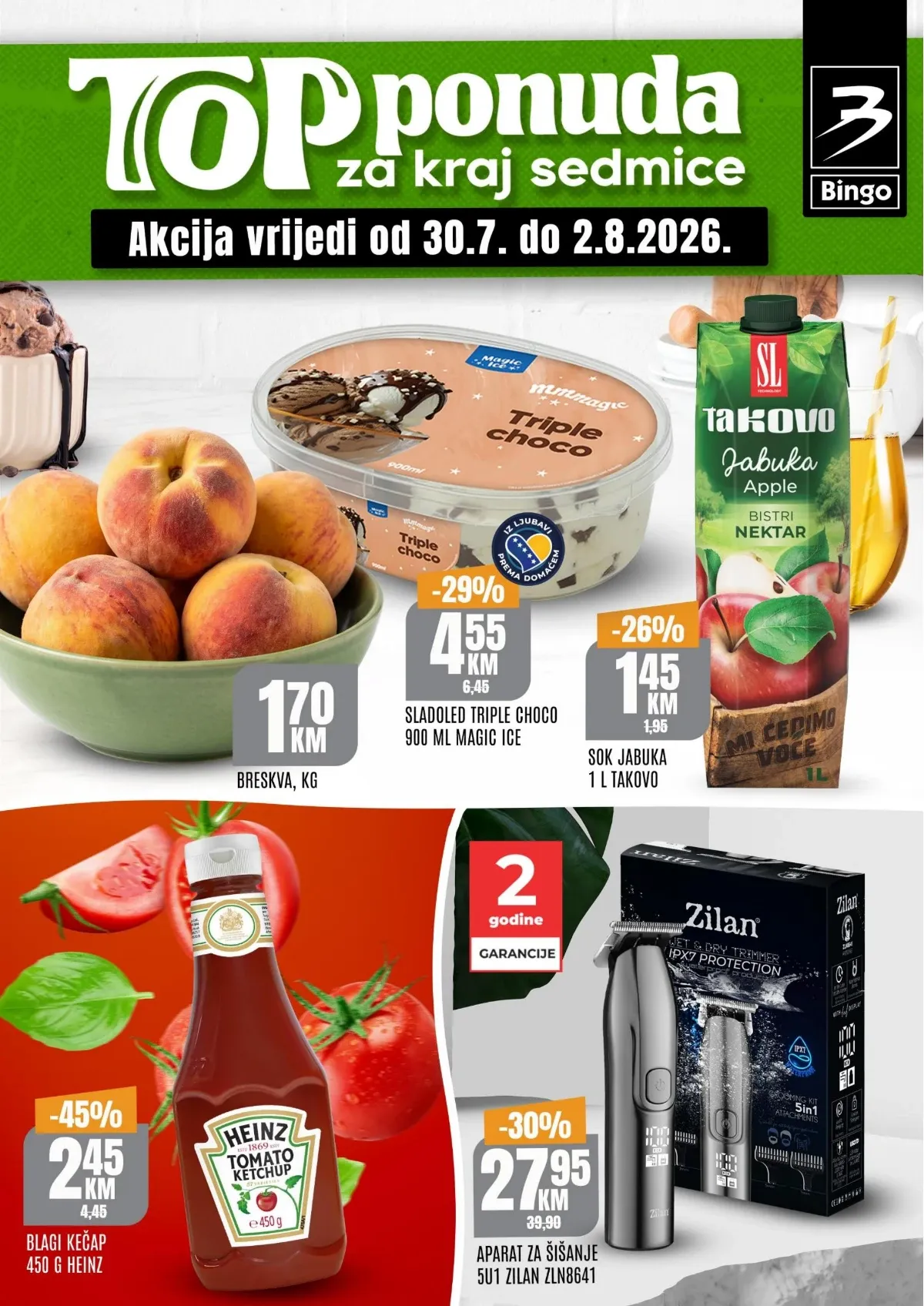 Bingo TOP ponuda za kraj sedmice donosi popuste do 53% od 30.07. do 02.08.2026.