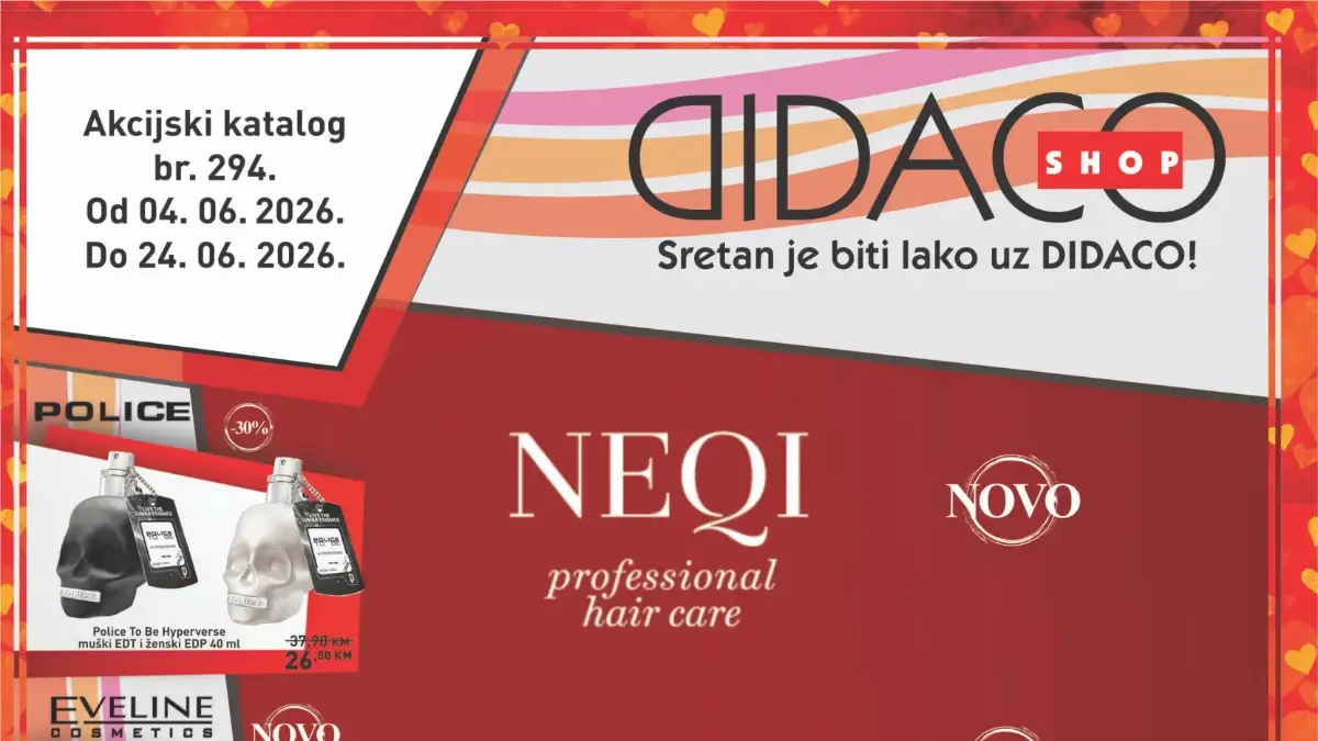 Didaco akcija do 50% popusta na kozmetiku, parfeme, njegu kože i kupaće kostime do 24.06.2026