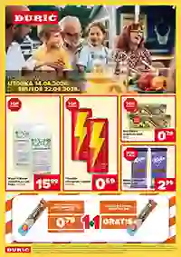 Đurić Supermarketi katalog sniženja april 2026 prehrana piće i kućne potrepštine
