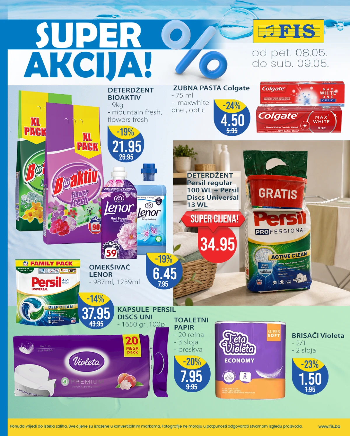 FIS akcija Persil Bioaktiv i Violeta proizvodi maj 2026