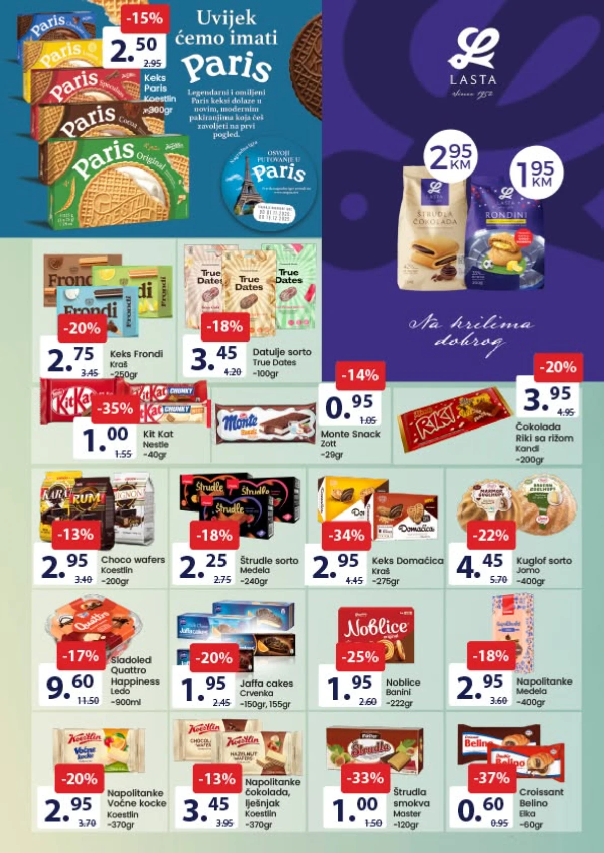 FIS slatkiši, keksi i deserti na sniženju