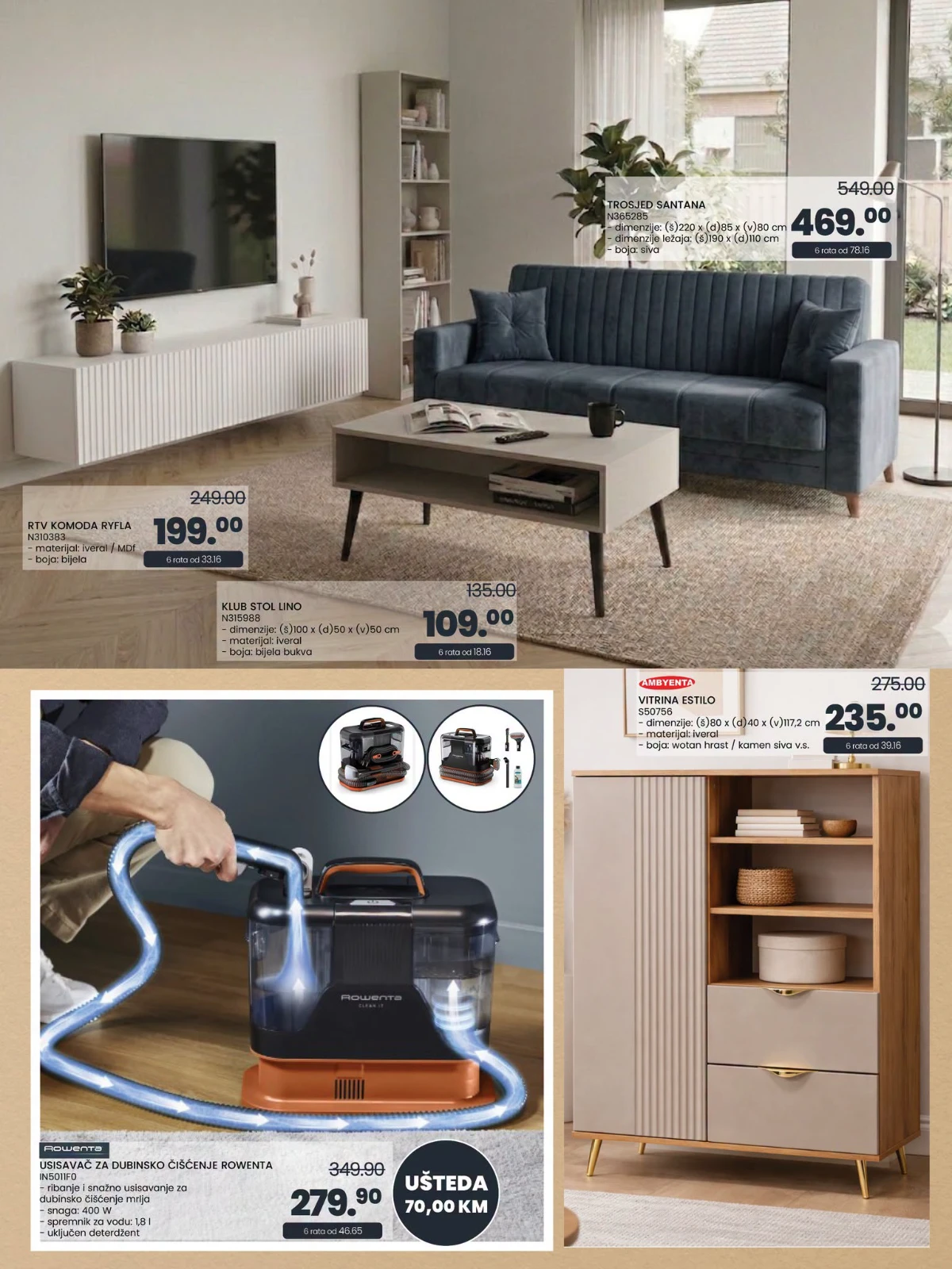 FIS katalog – TV komode, dekoracije, zavjese i slike na akciji