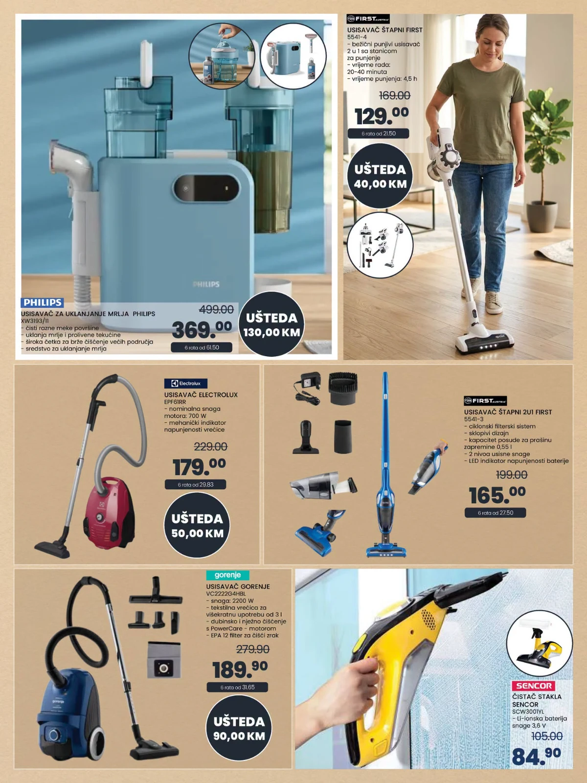 FIS katalog – trosjedi, usisivači i vitrine na akciji