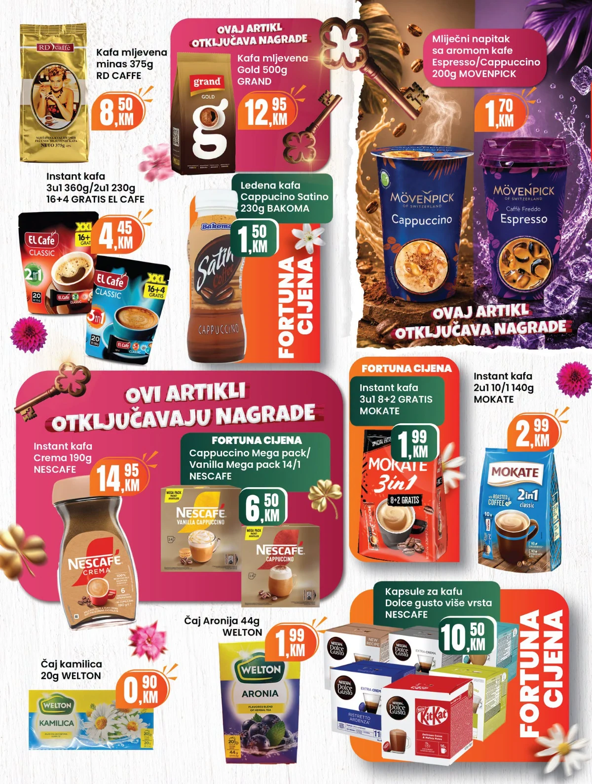 Fortuna katalog sniženja do 30% – strana 15 Fortuna katalog akcija do 30% – prehrana i proizvodi za domaćinstvo (strana 15)