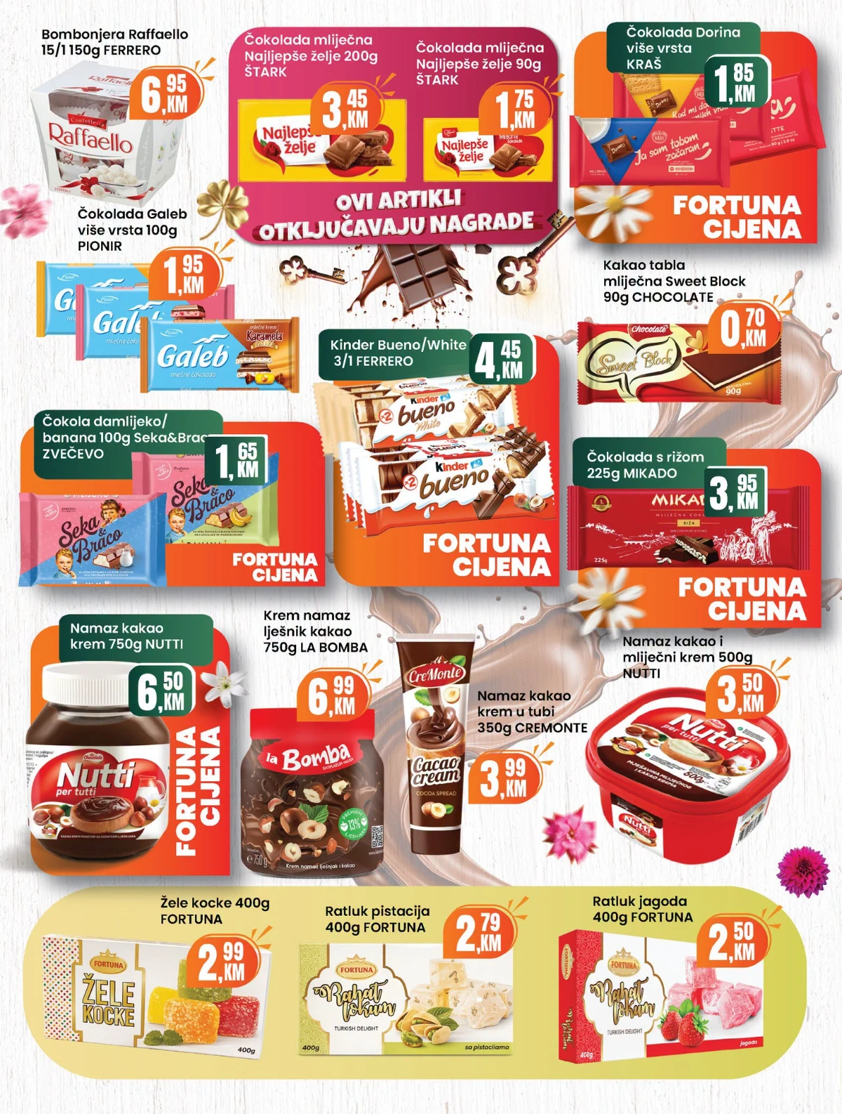 Fortuna katalog sniženja do 30% – strana 16 Fortuna katalog akcija do 30% – prehrana i proizvodi za domaćinstvo (strana 16)