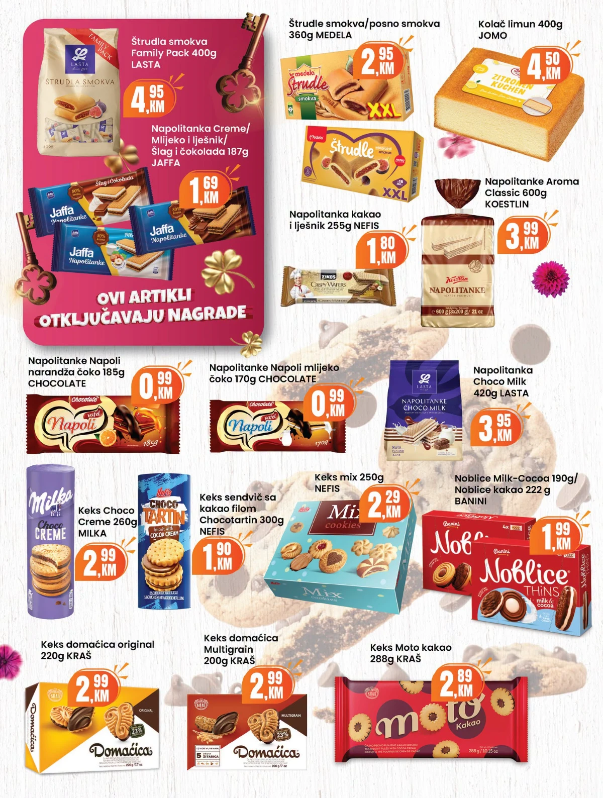 Fortuna katalog sniženja do 30% – strana 18 Fortuna katalog akcija do 30% – prehrana i proizvodi za domaćinstvo (strana 18)