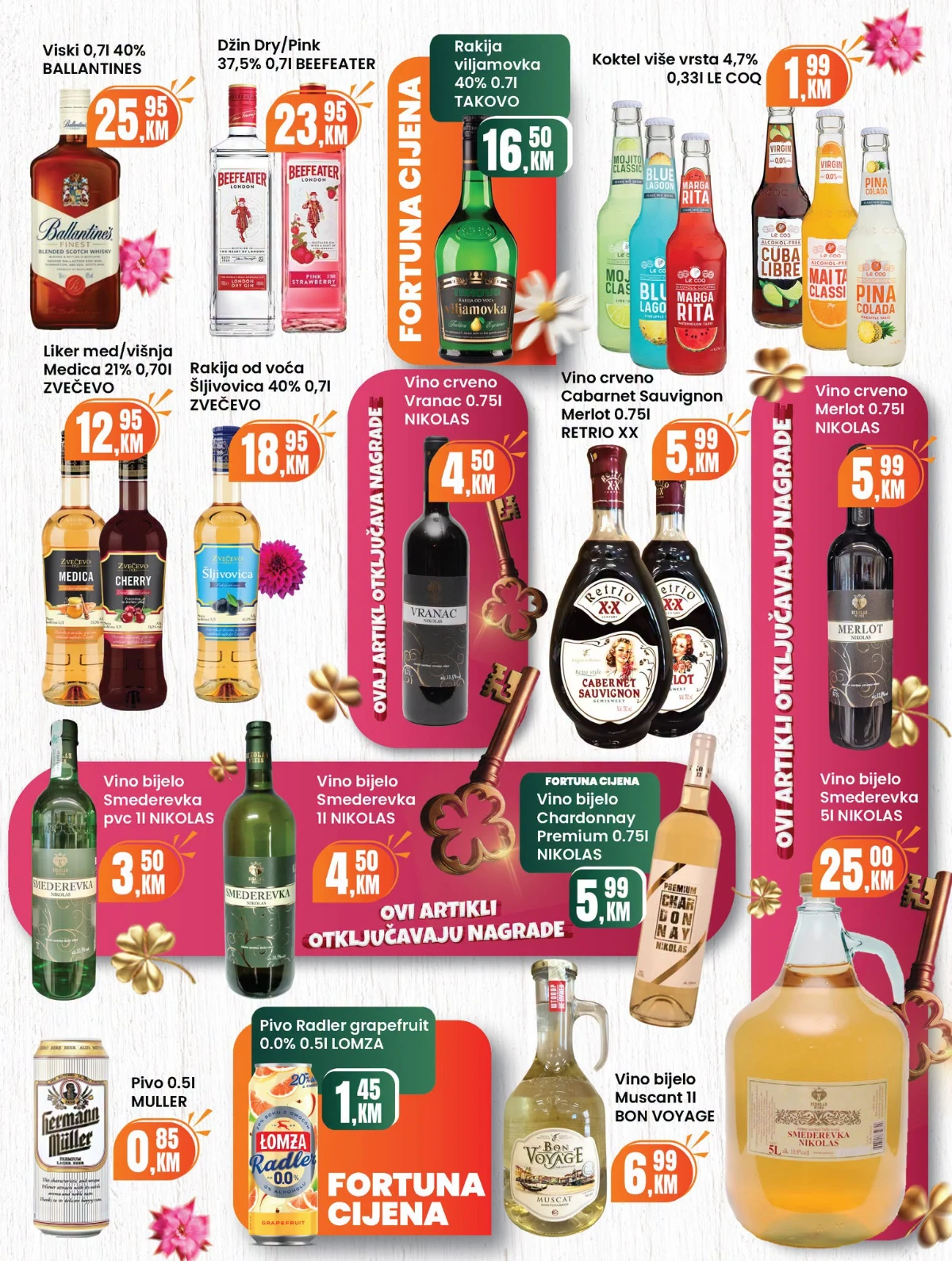 Fortuna katalog sniženja do 30% – strana 22 Fortuna katalog akcija do 30% – prehrana i proizvodi za domaćinstvo (strana 22)