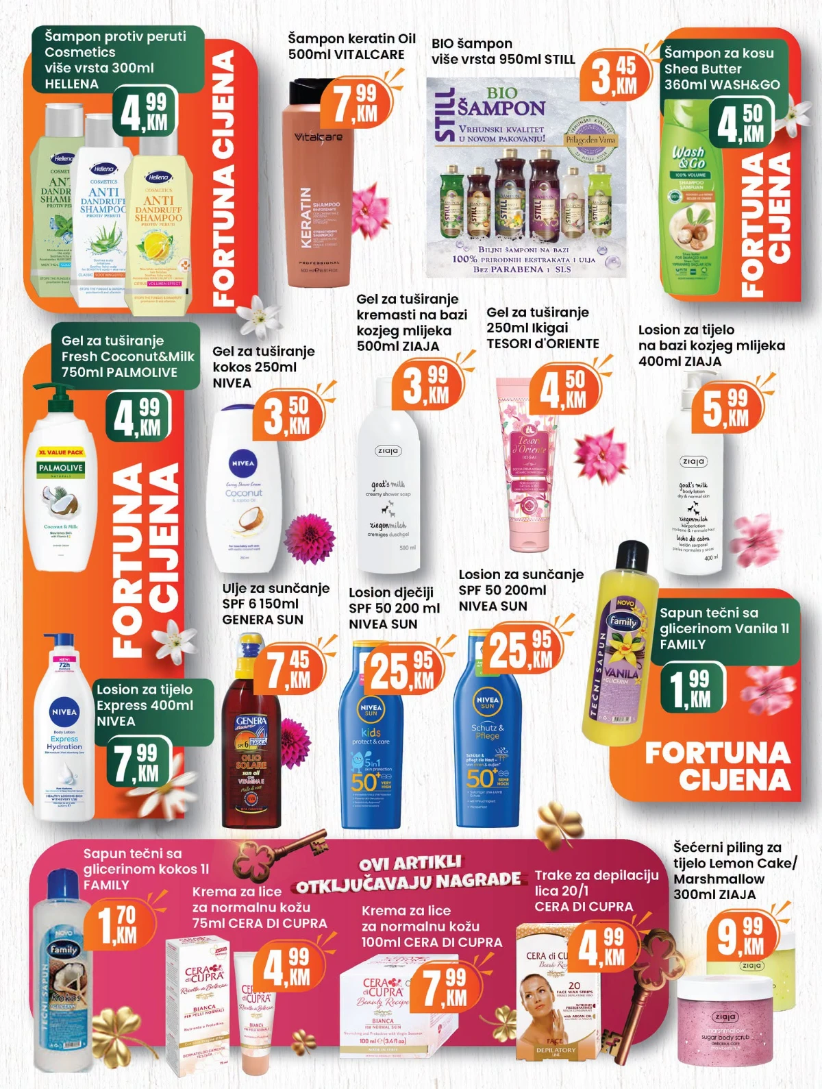 Fortuna katalog sniženja do 30% – strana 25 Fortuna katalog akcija do 30% – prehrana i proizvodi za domaćinstvo (strana 25)