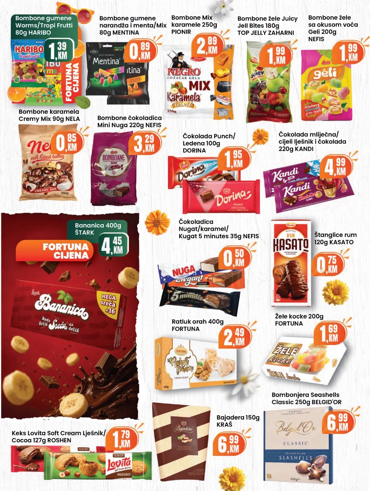 Fortuna katalog sniženja do 30% – strana 14 Fortuna katalog akcija do 30% – prehrana i proizvodi za domaćinstvo (strana 14)