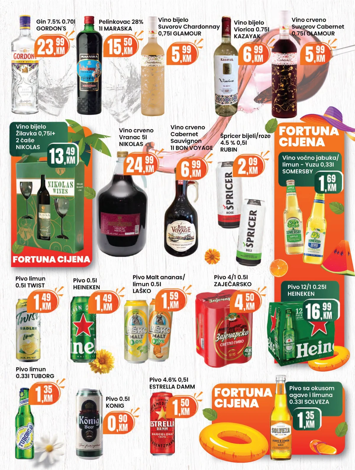 Fortuna katalog sniženja do 30% – strana 18 Fortuna katalog akcija do 30% – prehrana i proizvodi za domaćinstvo (strana 18)