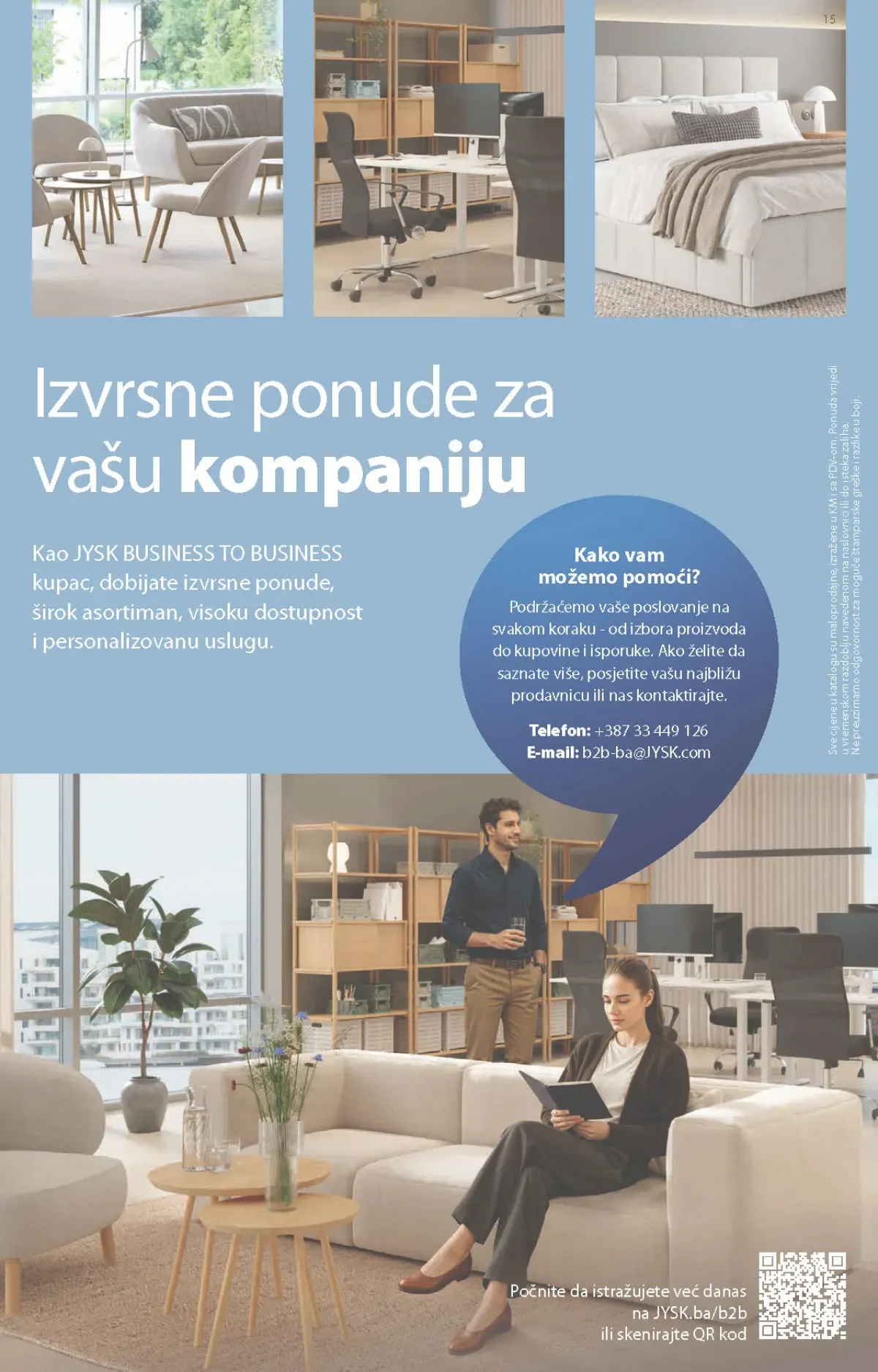 JYSK Business to Business ponuda za kompanije i poslovne kupce