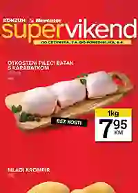 Konzum i Mercator vikend akcija sniženja do 28% do 06. aprila 2026