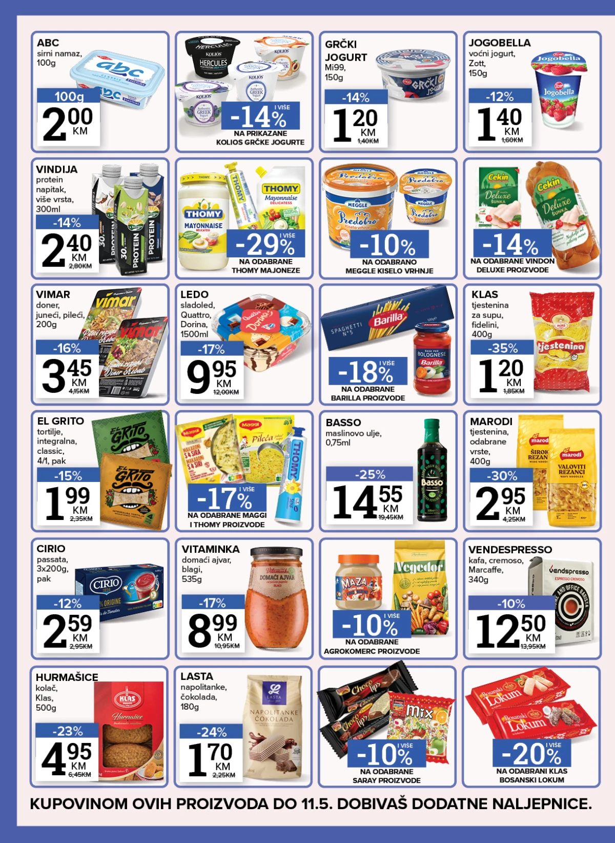 Konzum i Mercator prehrambena akcija – strana 4 Konzum i Mercator katalog prehrana i svakodnevni proizvodi akcija maj 2026