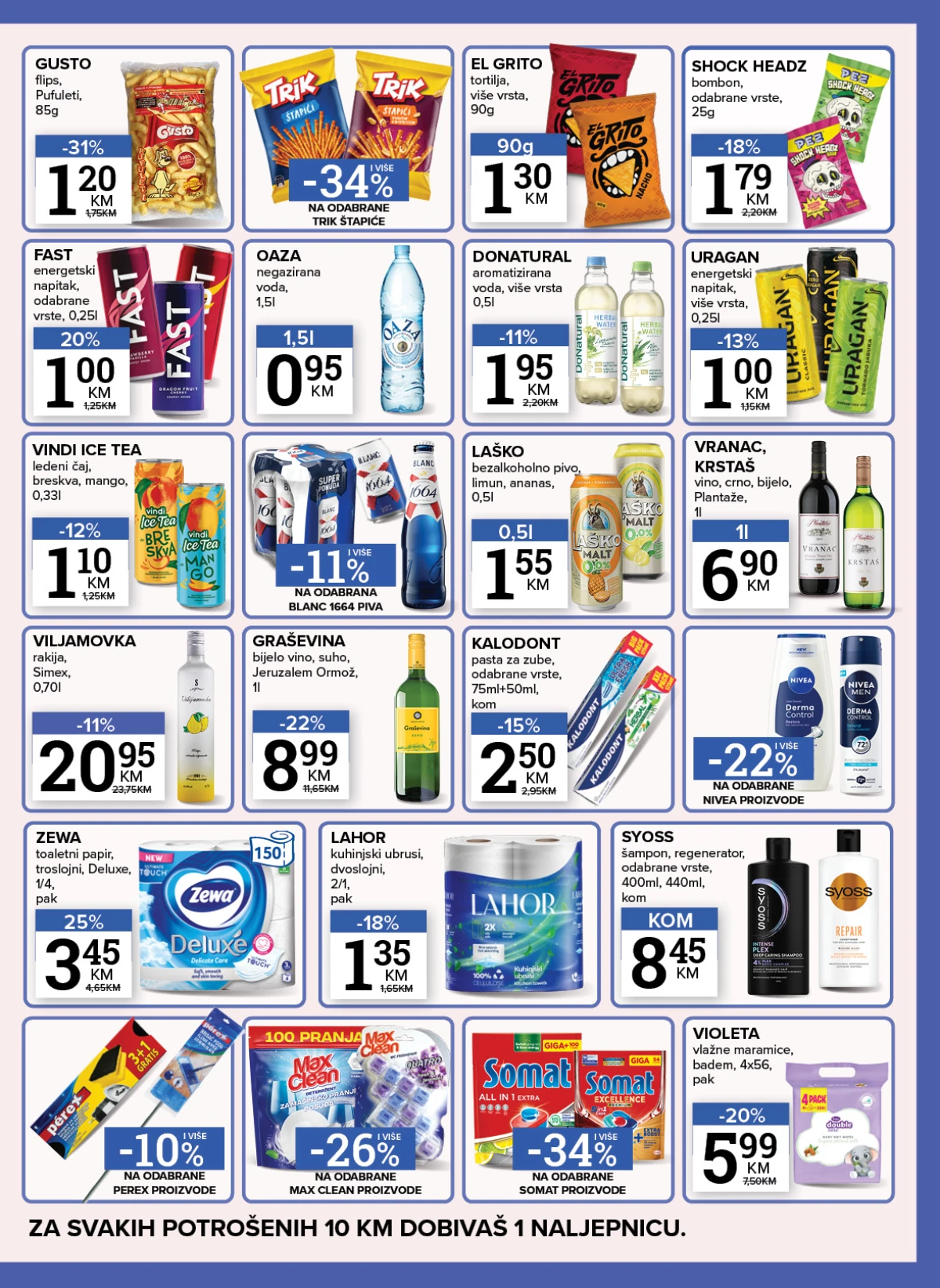 Konzum i Mercator akcija pića i higijene – strana 5 Konzum i Mercator katalog pića grickalice i higijena sniženja maj 2026