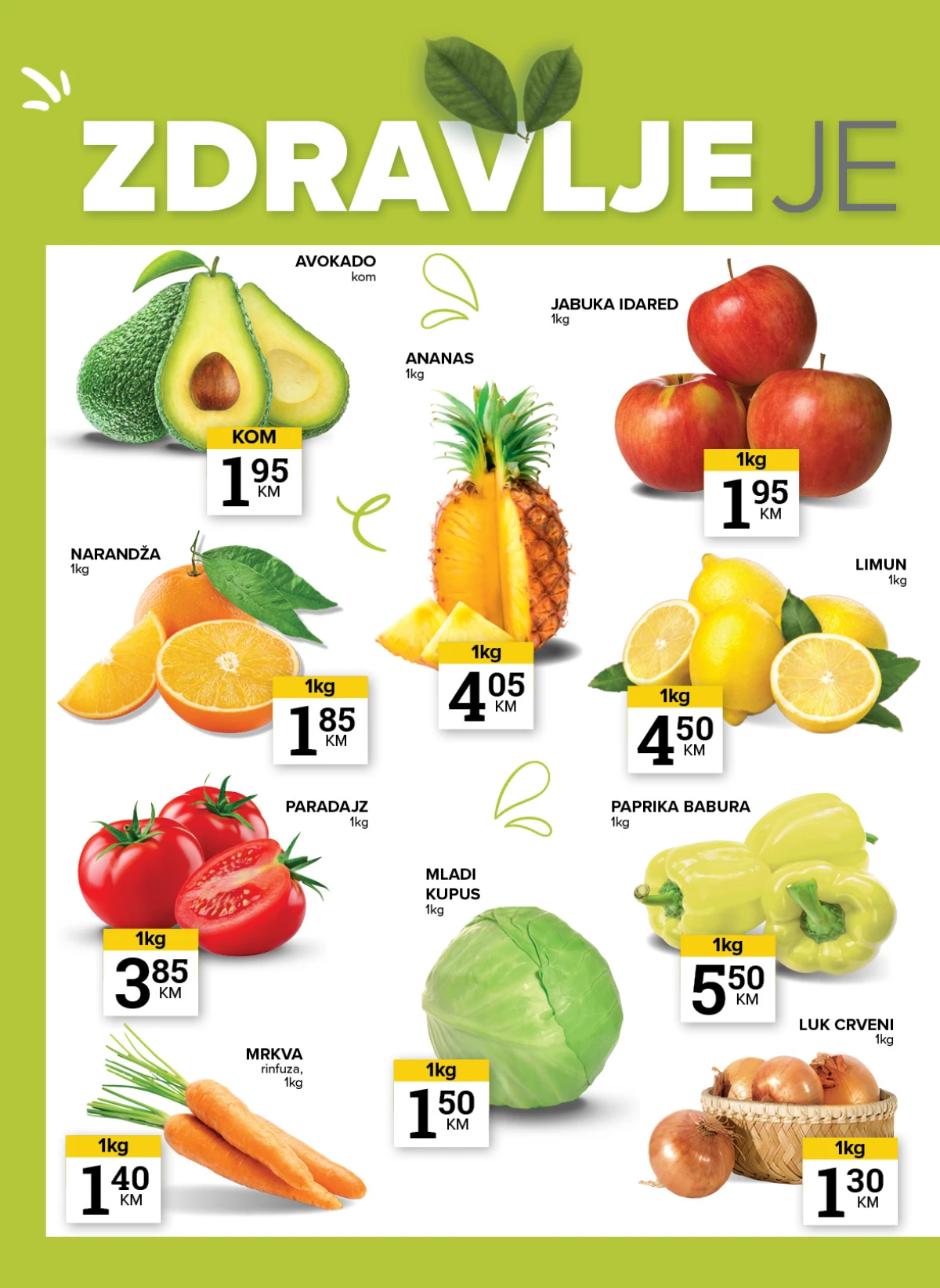 Konzum i Mercator zdrava hrana i voće – strana 6 Konzum i Mercator zdrava hrana voće i povrće akcija maj 2026