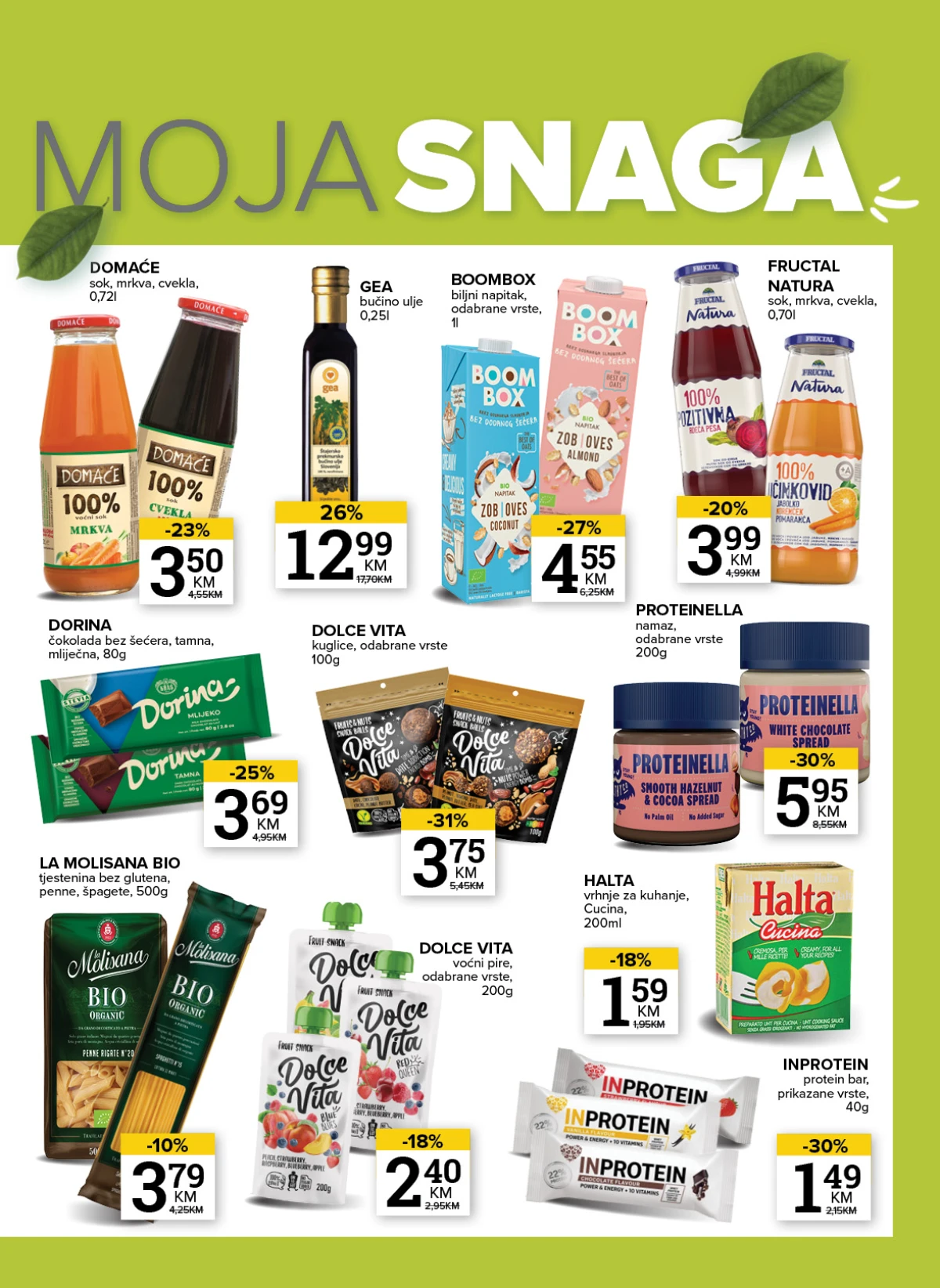 Konzum i Mercator zdrava kupovina – strana 7 Konzum i Mercator protein proizvodi zdrava hrana i snack akcija maj 2026