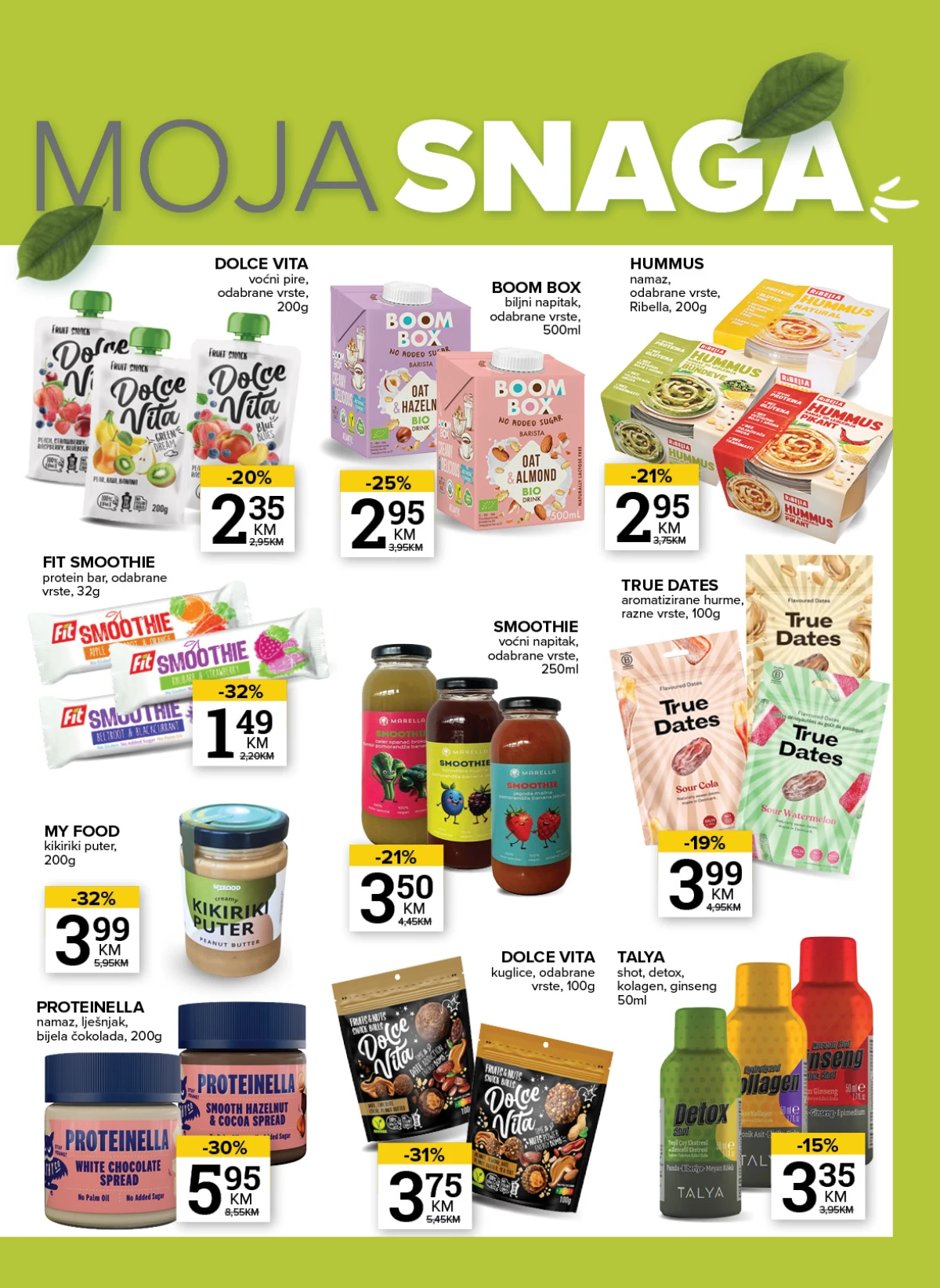 Konzum i Mercator akcija na zdravu hranu i funkcionalne proizvode