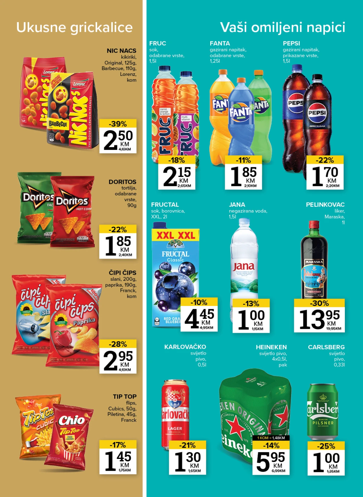 Konzum i Mercator katalog maj 2026 slatkiši kafa i prehrambeni proizvodi akcija