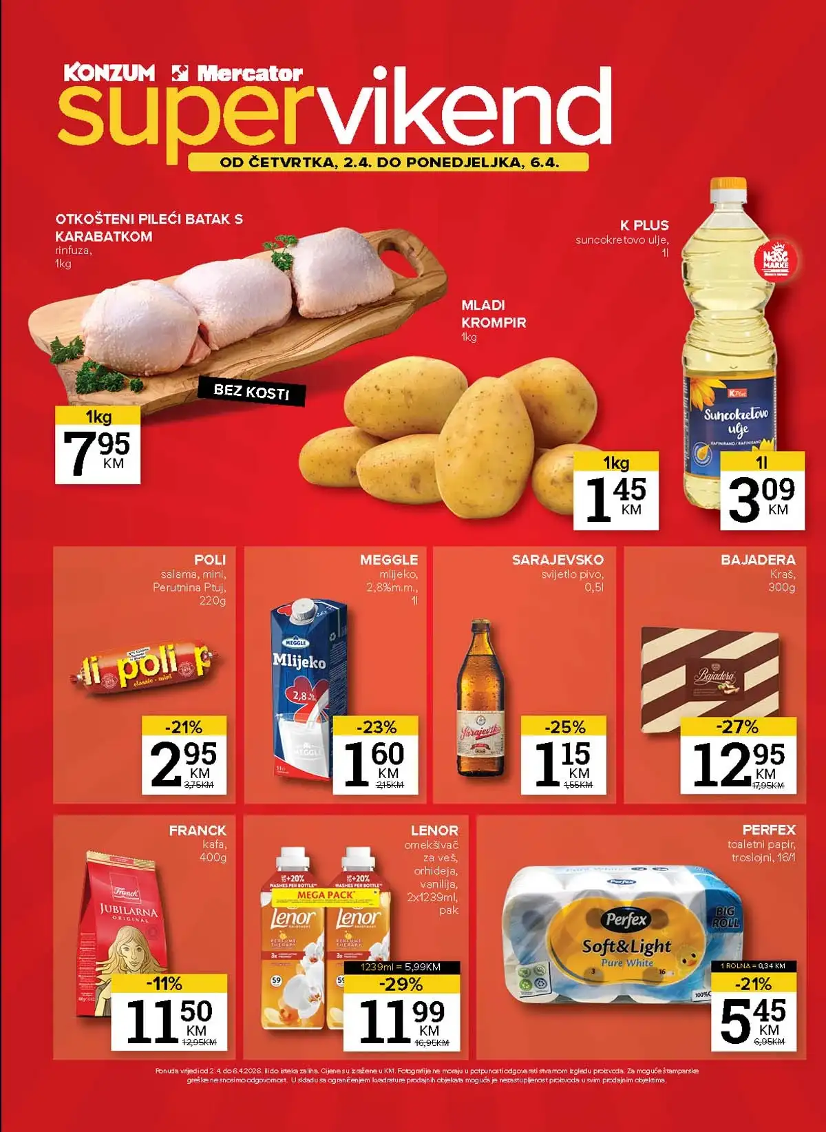 Konzum i Mercator akcija katalog sniženja do 04. aprila 2026 – strana 39