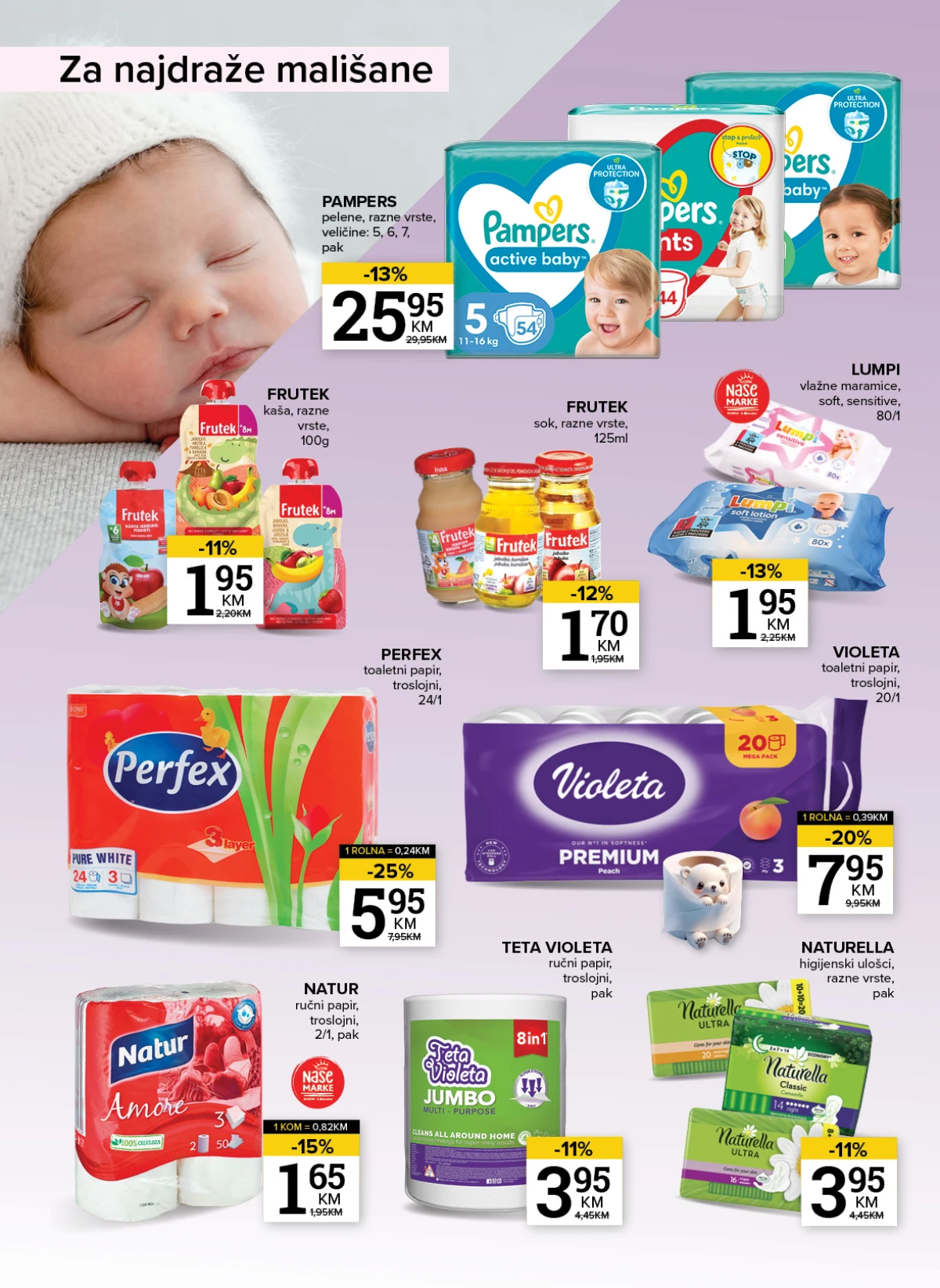 Konzum i Mercator deterdženti i kućna hemija Konzum i Mercator deterdženti i kućna hemija na akciji