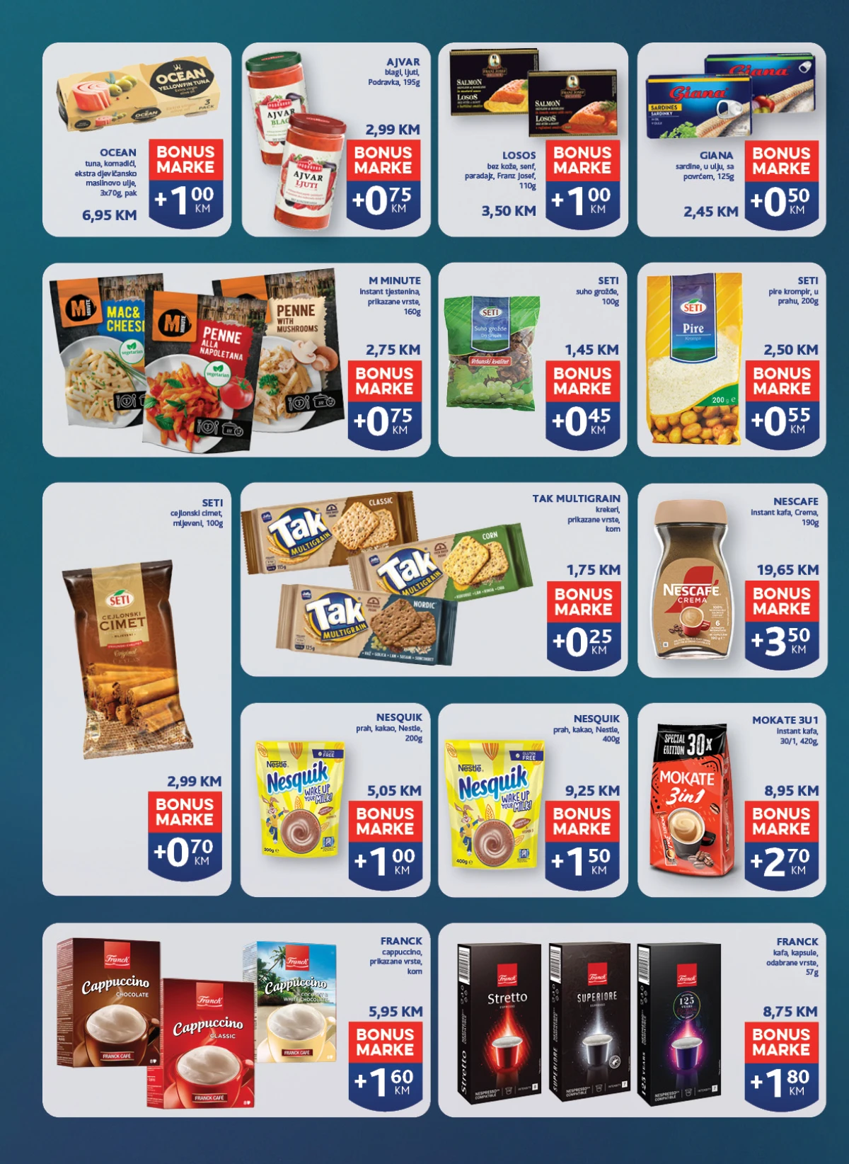 Konzum i Mercator kafa čokolada i deserti Konzum i Mercator kafa čokolada i deserti na akciji