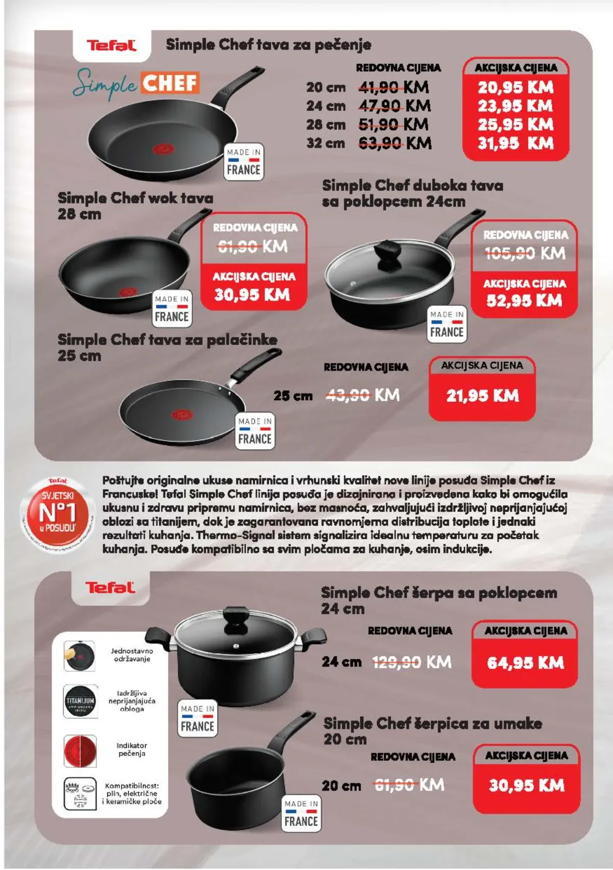 Konzum Tefal Simple Chef posuđe na akciji do 31.10.2026.