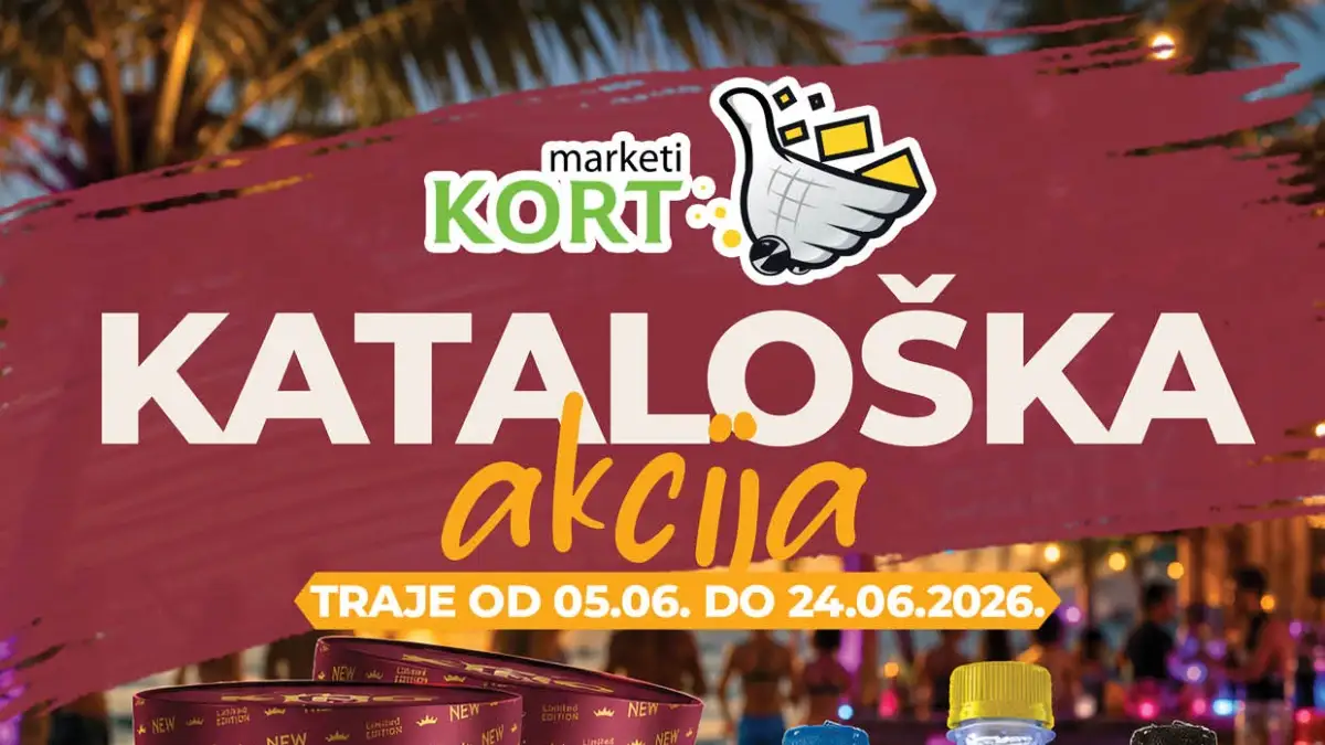 Kort katalog akcija do 24.06.2026 – ljetna ponuda prehrane, pića i kućnih potrepština
