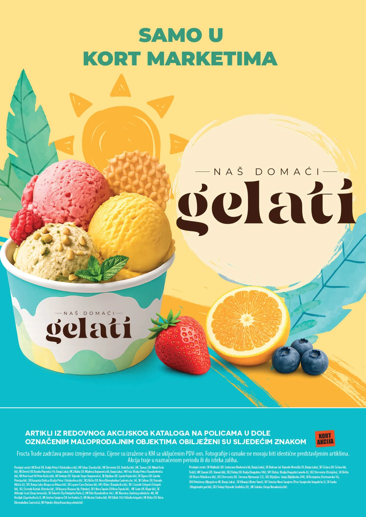 Kort marketi – domaći gelati i ljetni sladoledi