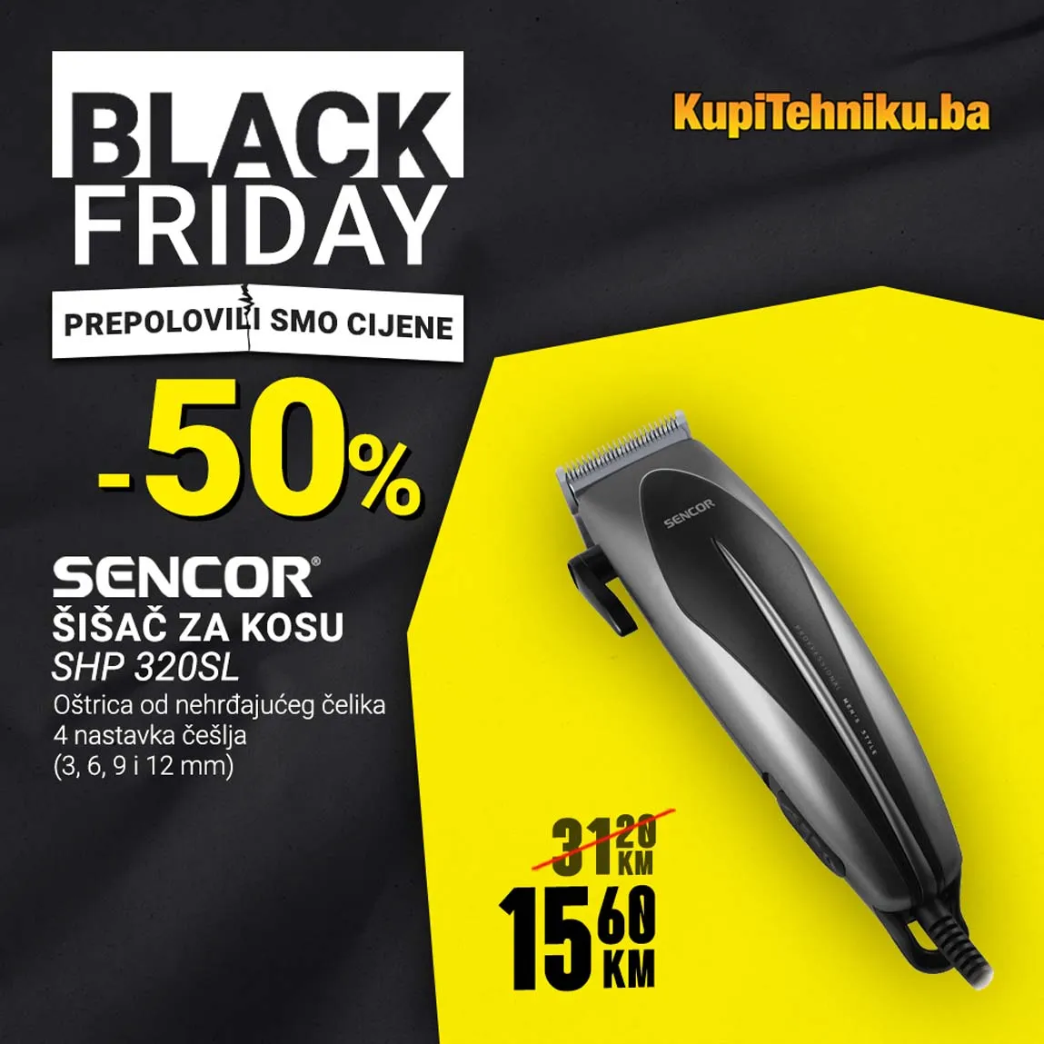 Kupitehniku akcija sniženja BLACK FRIDAY KUPITEHNIKU Akcija BLACK FRIDAY