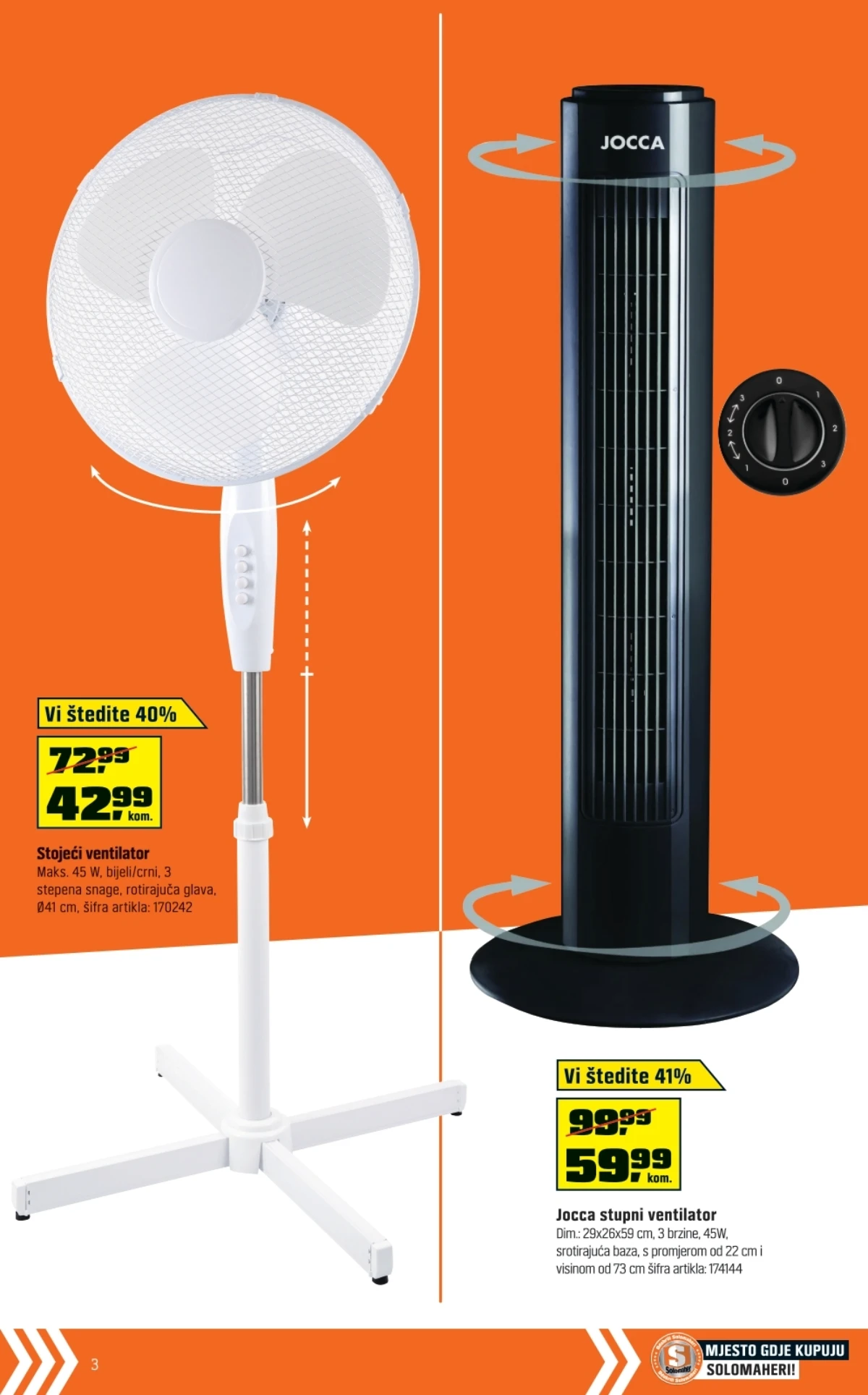 OBI katalog – ventilatori i stupni ventilatori uz popuste do 41%