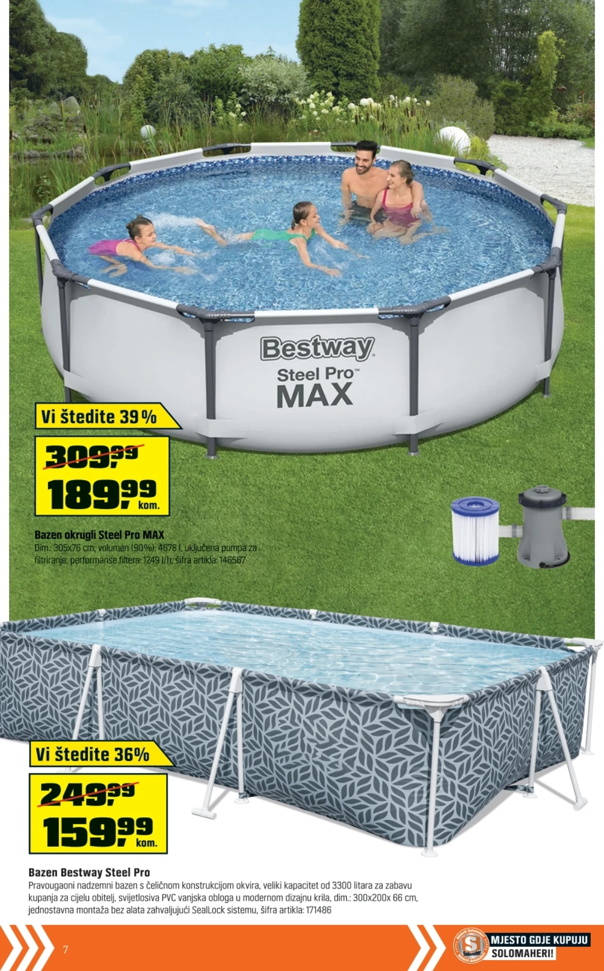 OBI katalog – Bestway bazeni i oprema za ljetno osvježenje