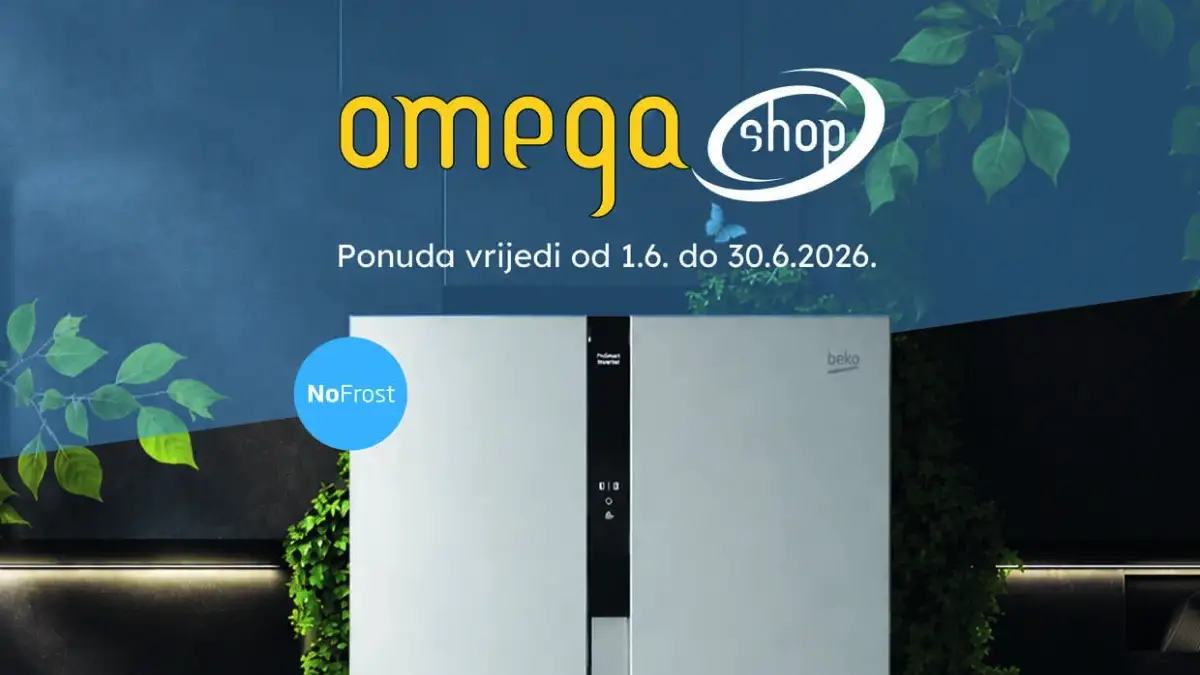 Omega Shop akcija do 40% na bijelu tehniku i kućanske aparate do 30.06.2026