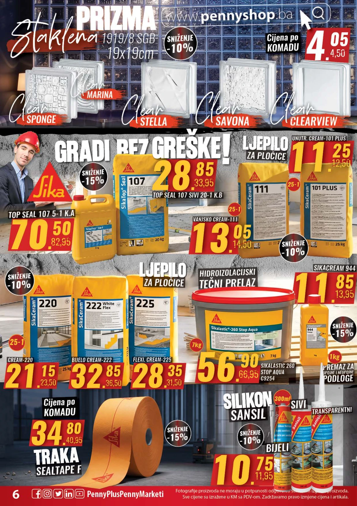 Penny Plus katalog – građevinski materijal i oprema za gradnju na akciji