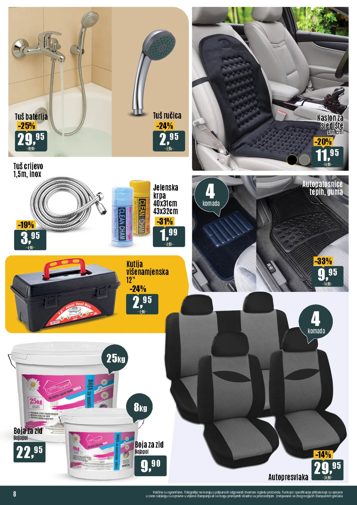 Robot katalog auto presvlake alati boje za zid i kupatilska oprema